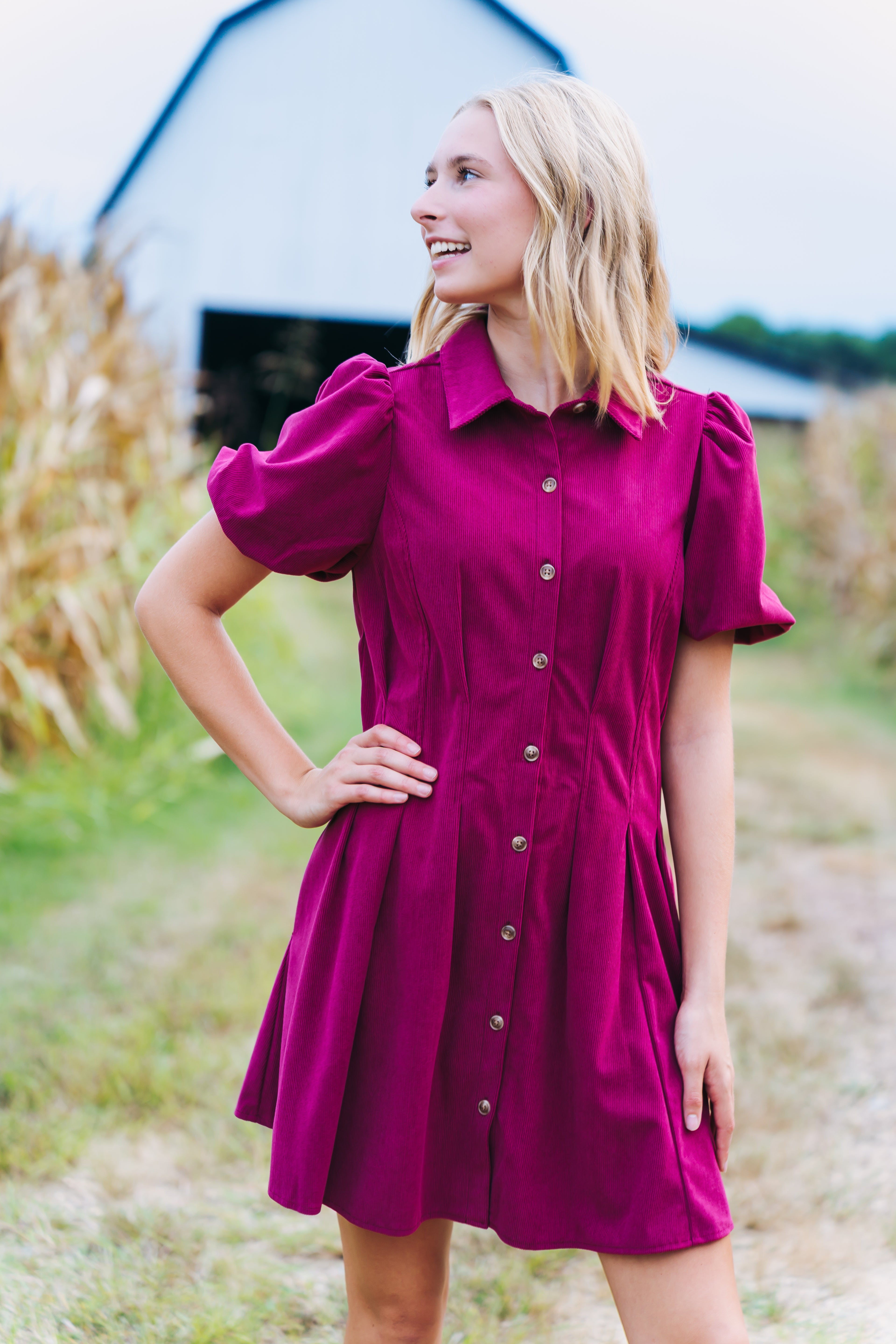 Mary Square Burgundy Mini Dress