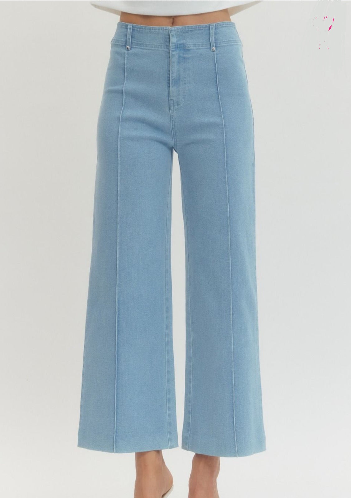 Light Blue Crop Pants