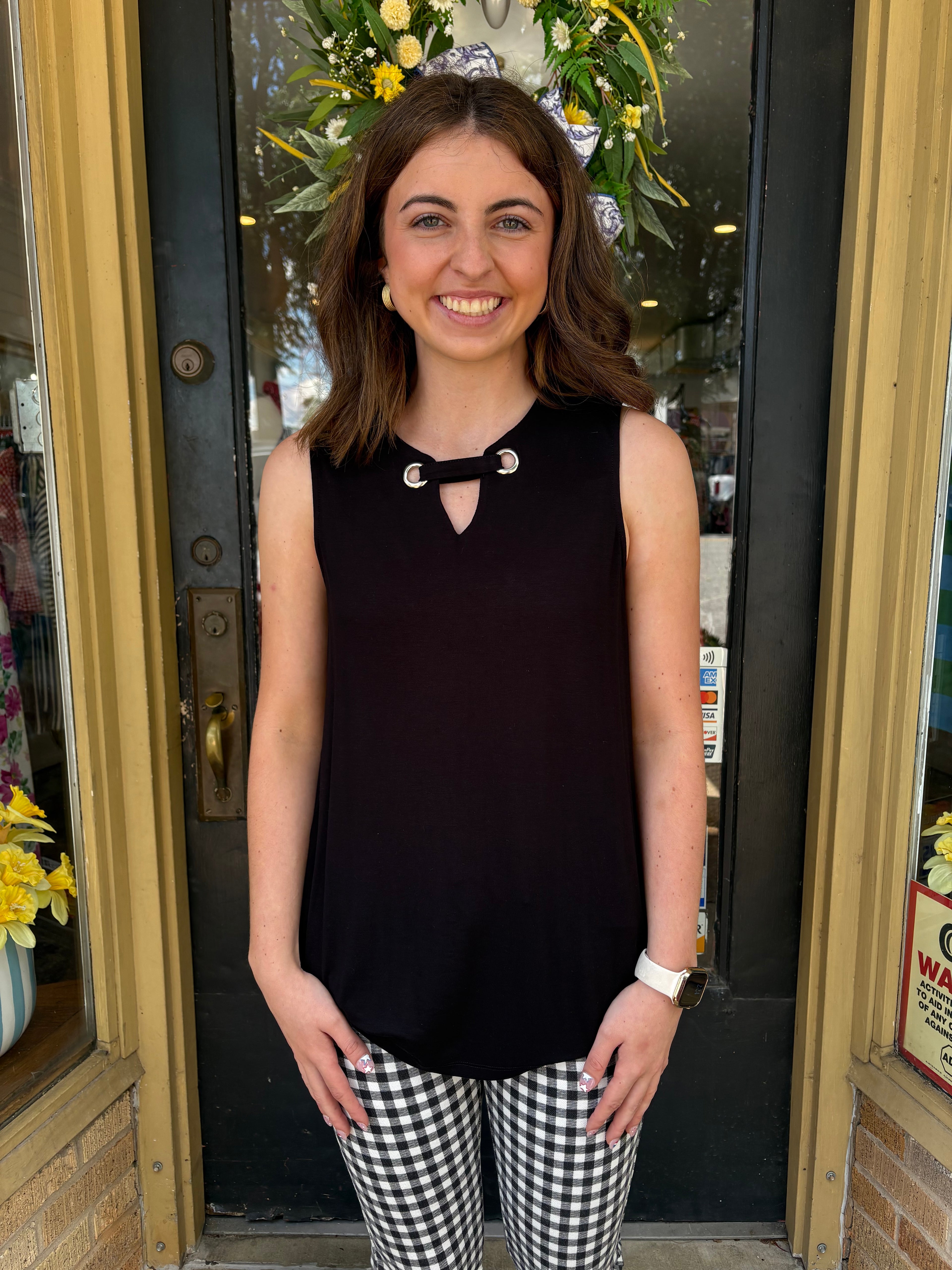 Elegant Keyhole Top