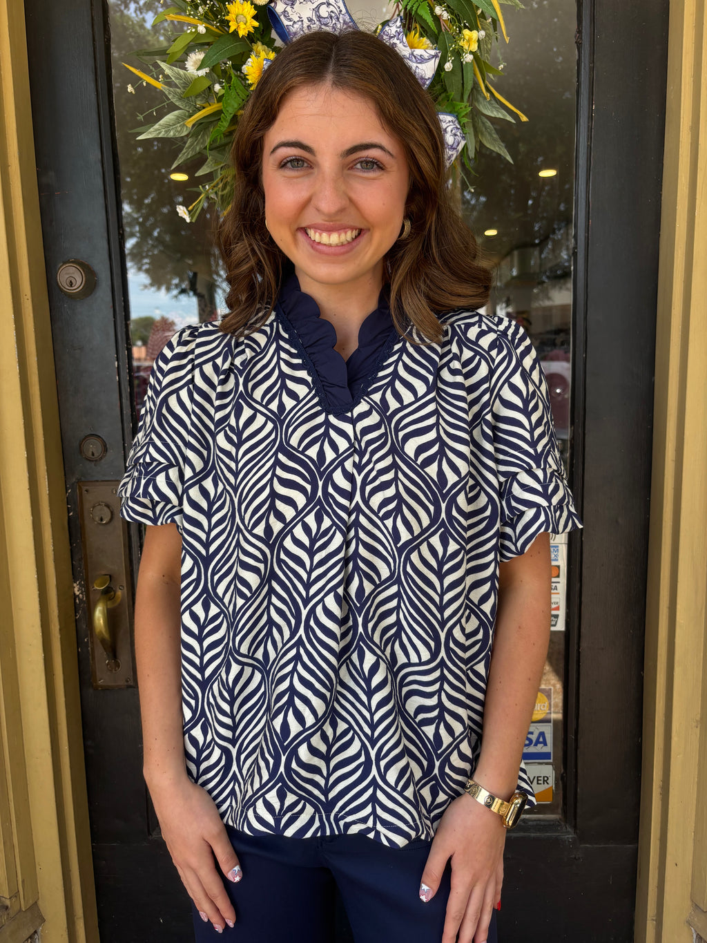 Midnight Bloom Top