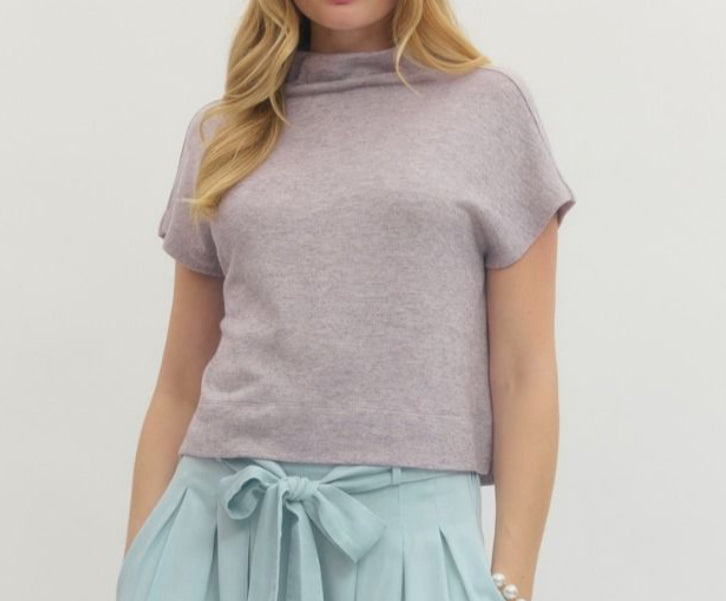 Sleeveless Mock Neck Sweaters