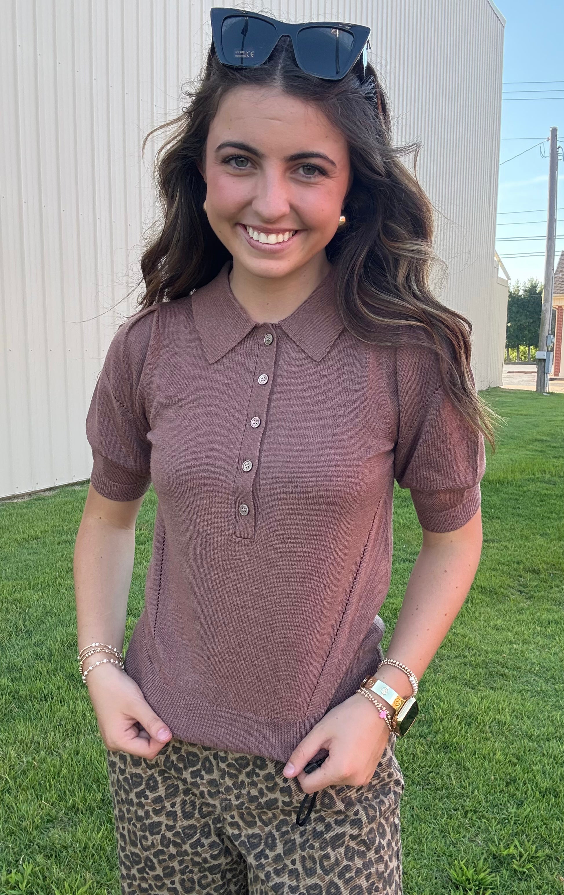 Brown Knit Sweater