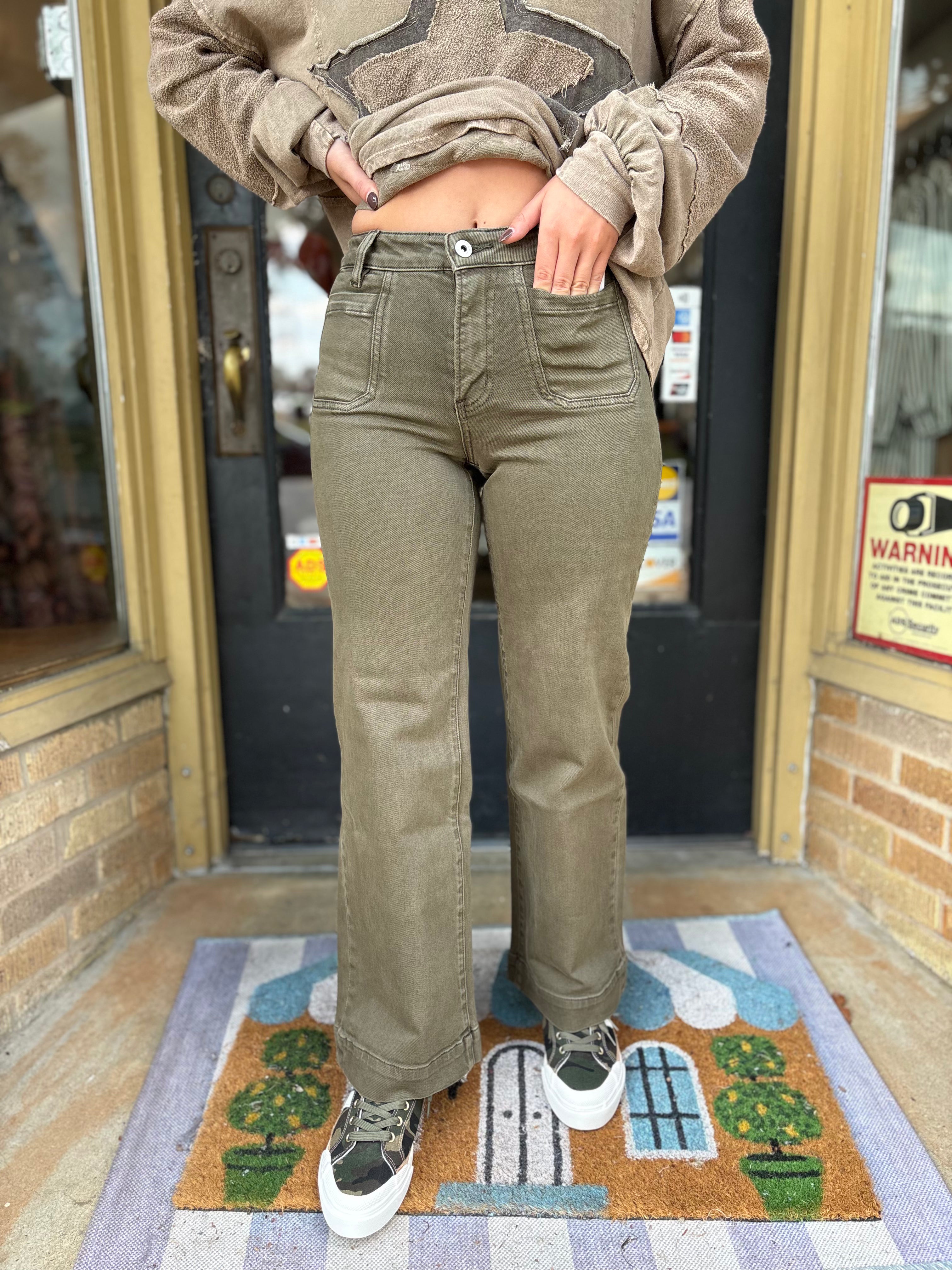 Mica Wild Moss Jeans