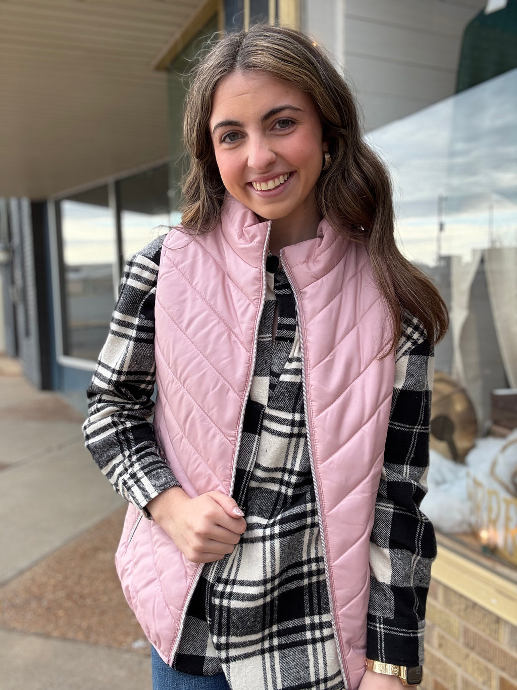 Blush Puffer Vest