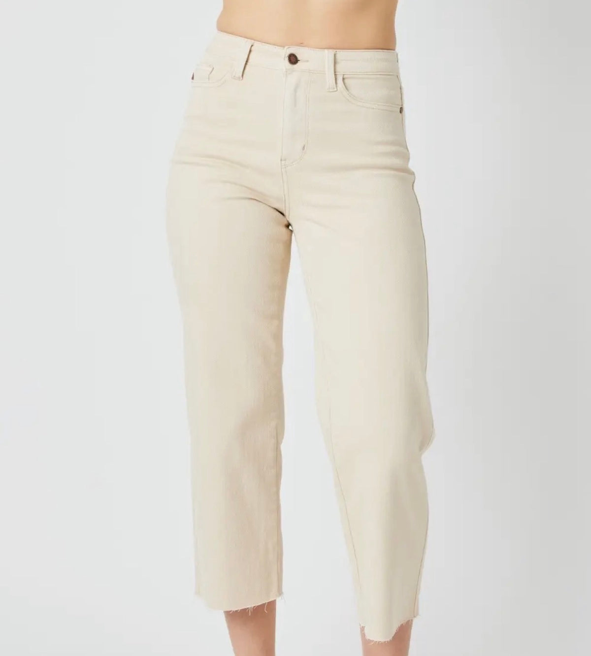 Judy Blue Bone Crop Jeans