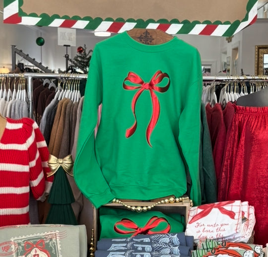 Green Bow Sweatshirt