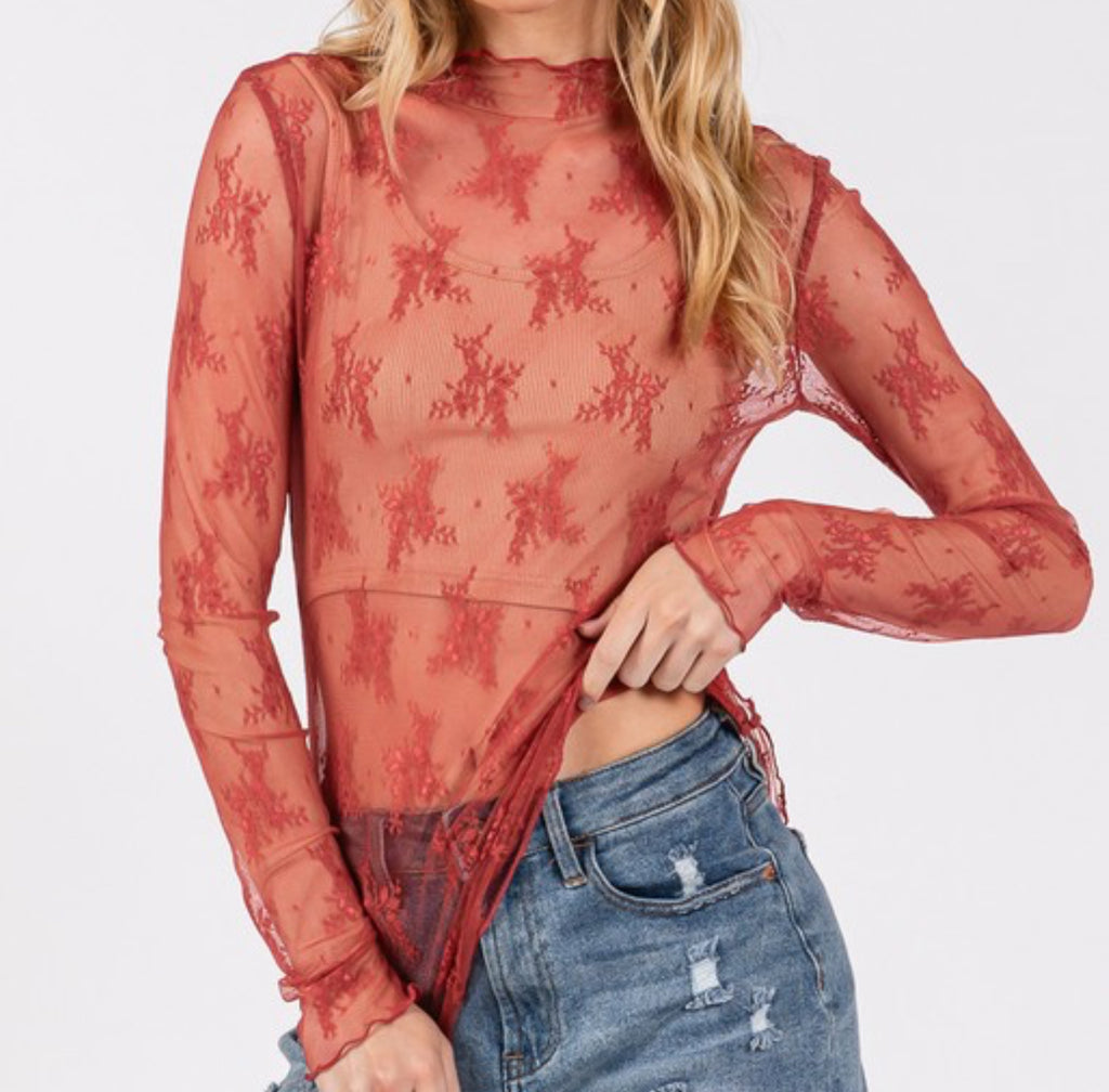 Lace/ Mesh Undershirts