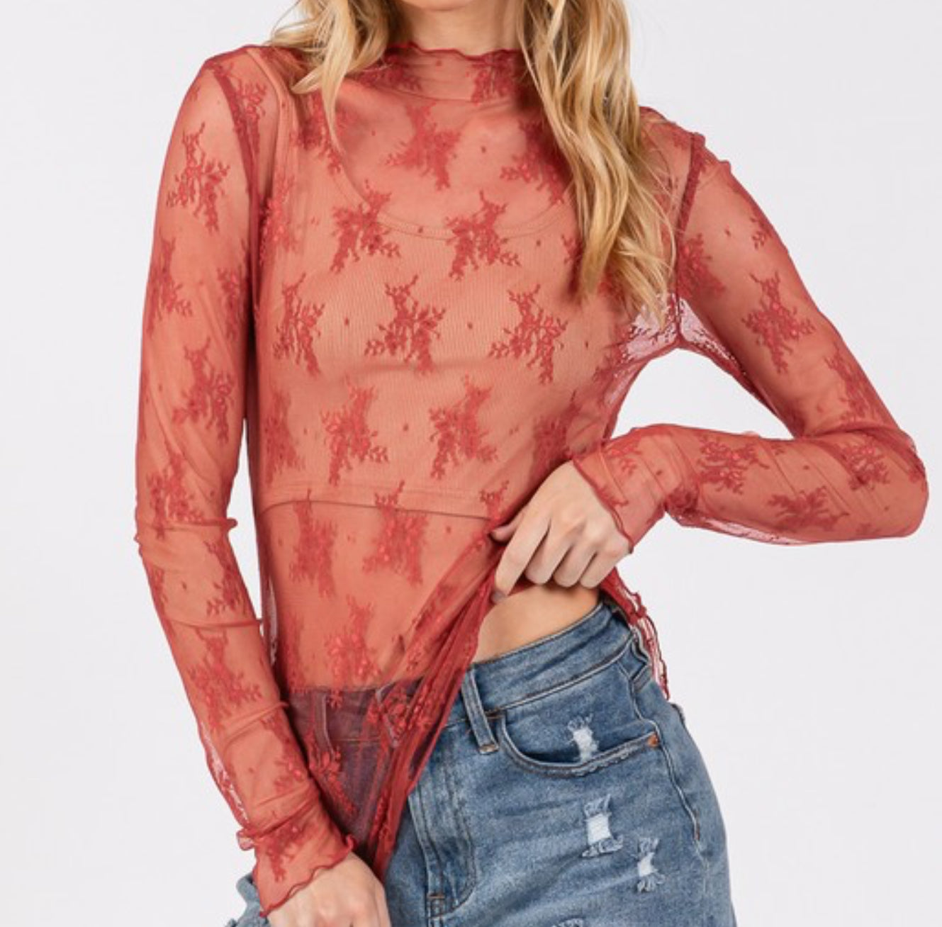 Lace/ Mesh Undershirts
