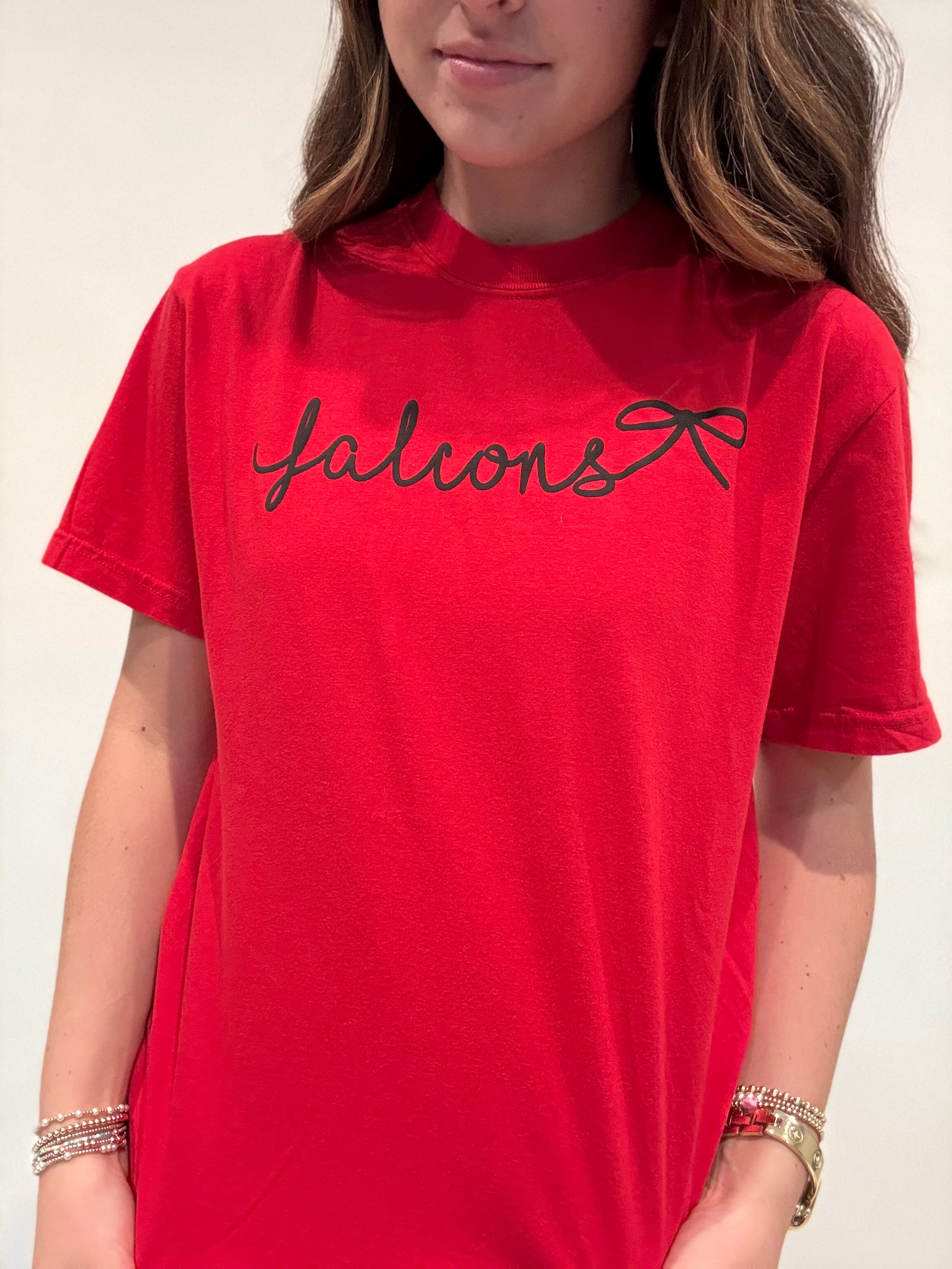 Falcons Tiny Bow Tee