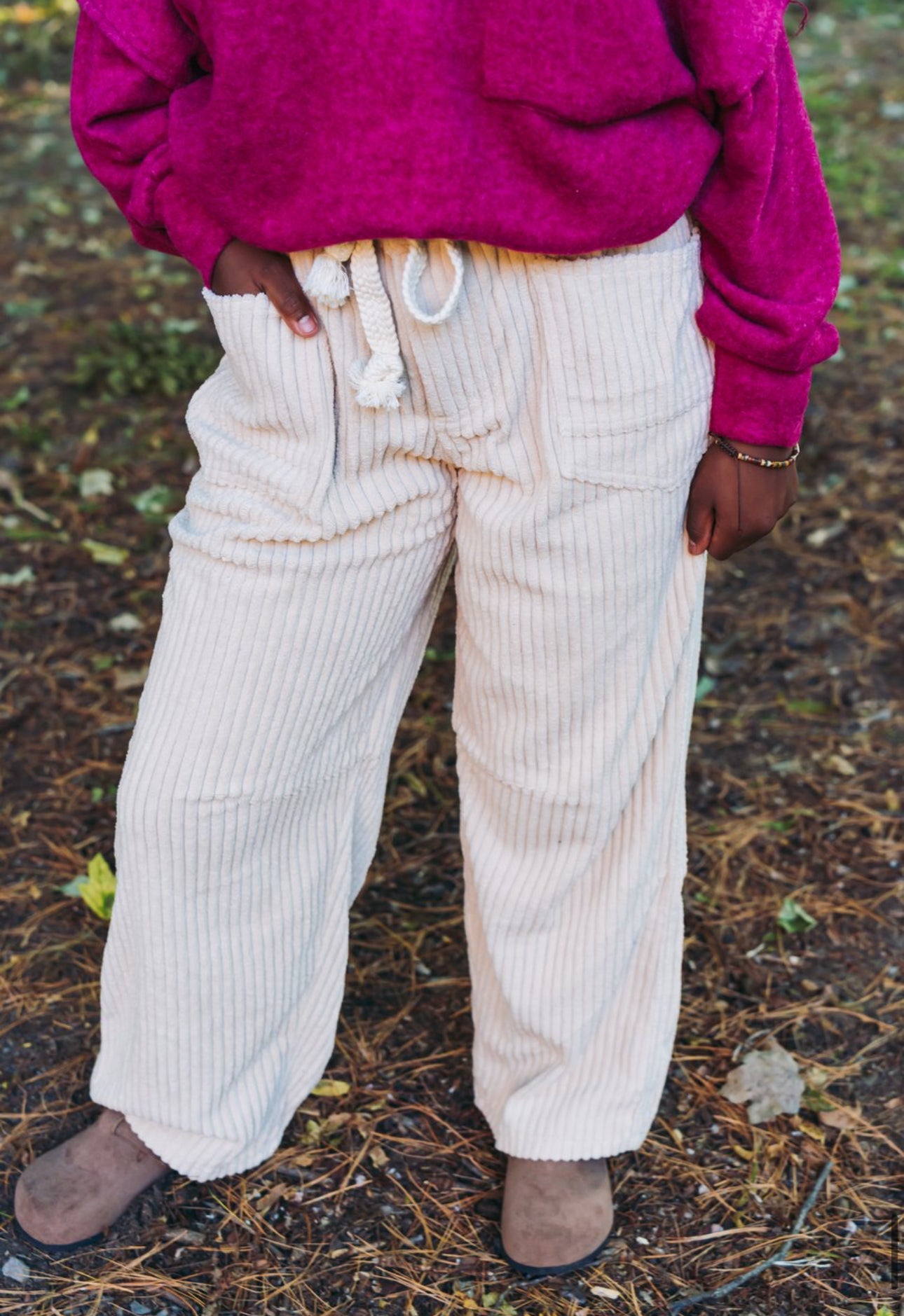 Oatmeal Corduroy Pants