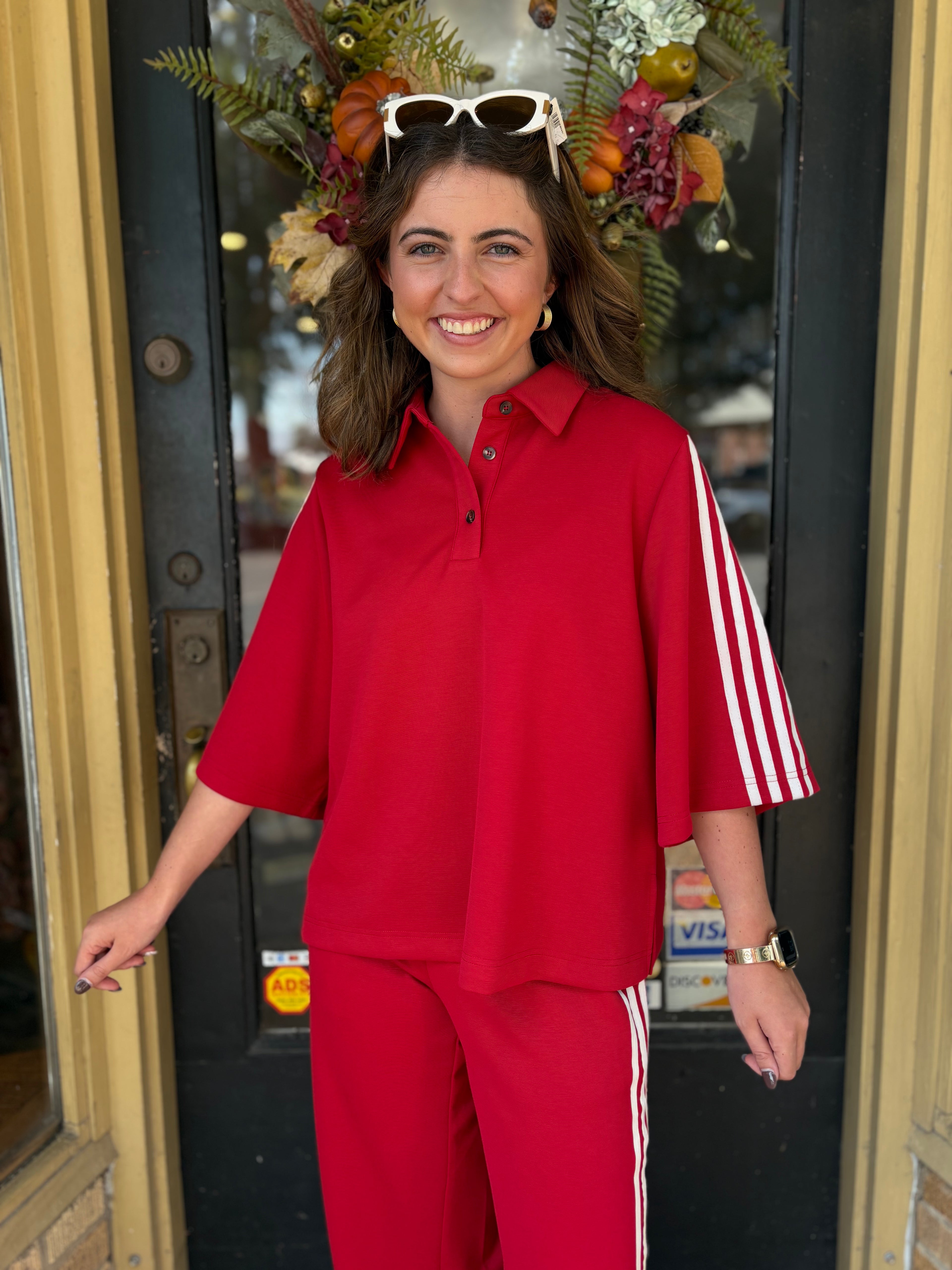 Red Letter Polo Top