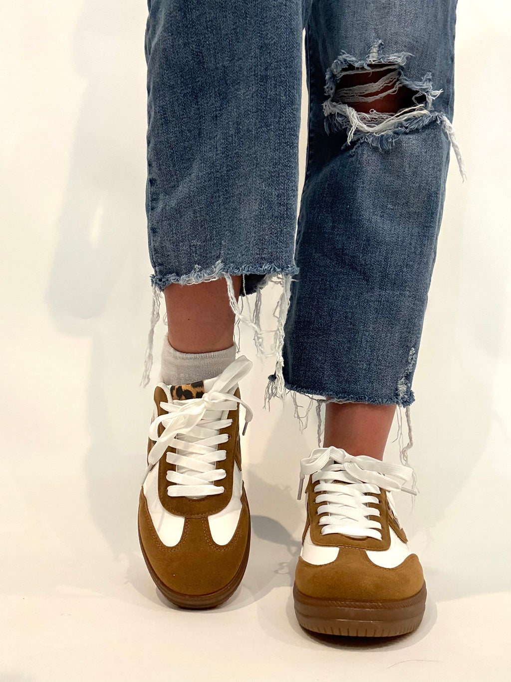 Mocha Leopard Sneakers