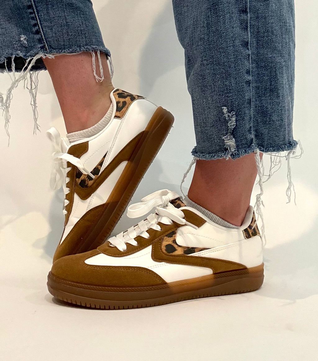 Mocha Leopard Sneakers