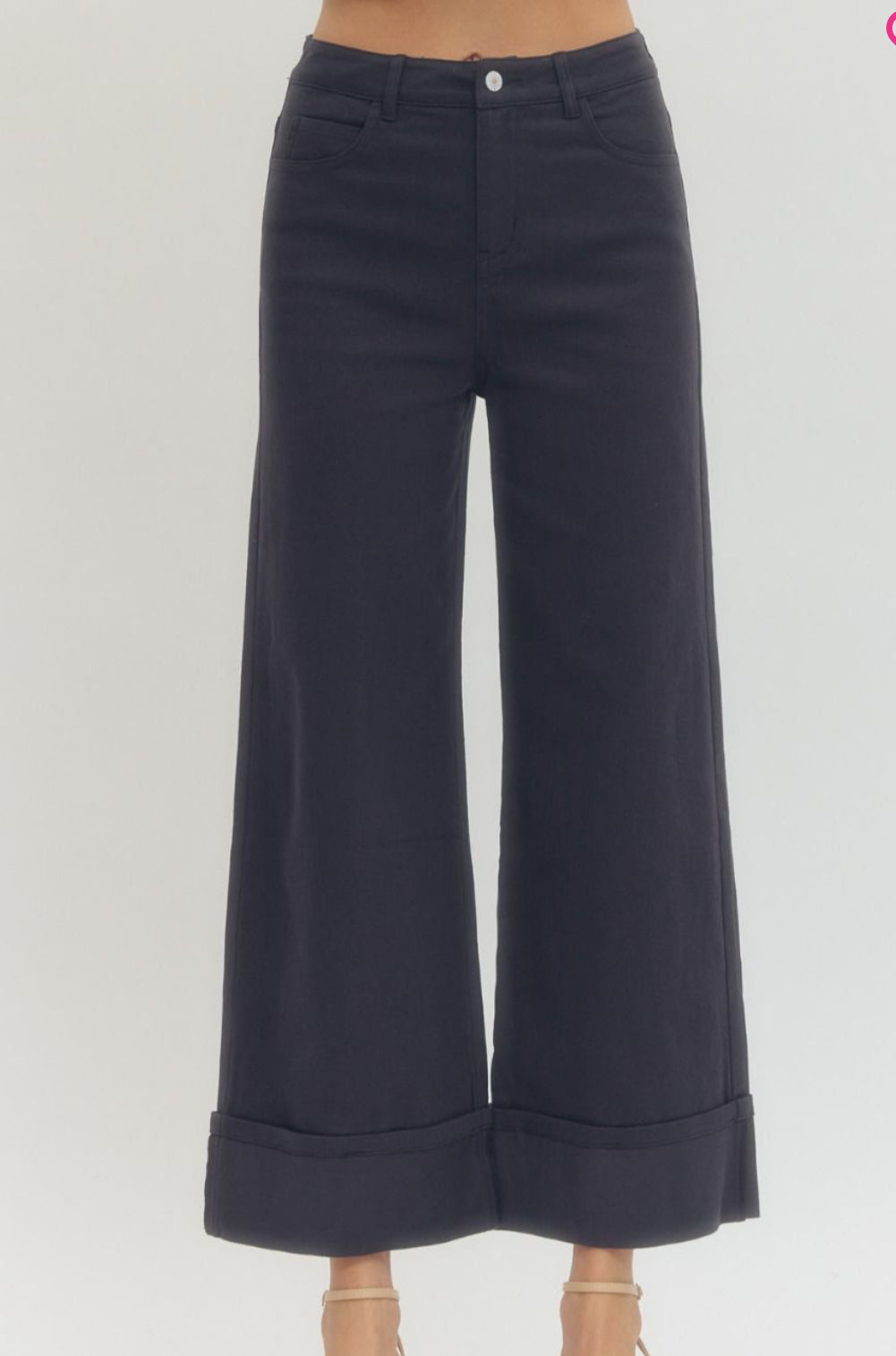 Navy Cuff Pants