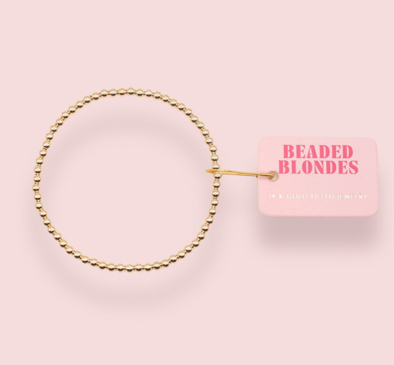 3MM Gold Beaded Bracelet