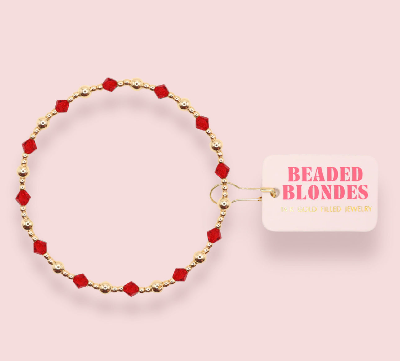 Bright Red June Bracelet