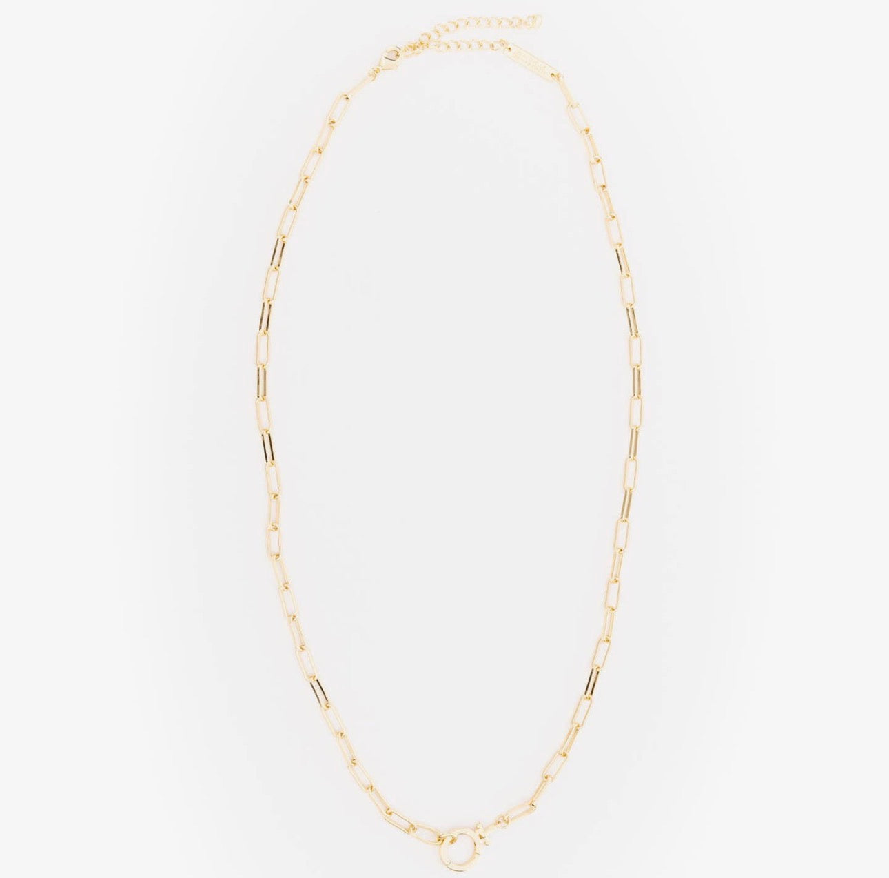 Gold Thea Charm Necklace- Slide On
