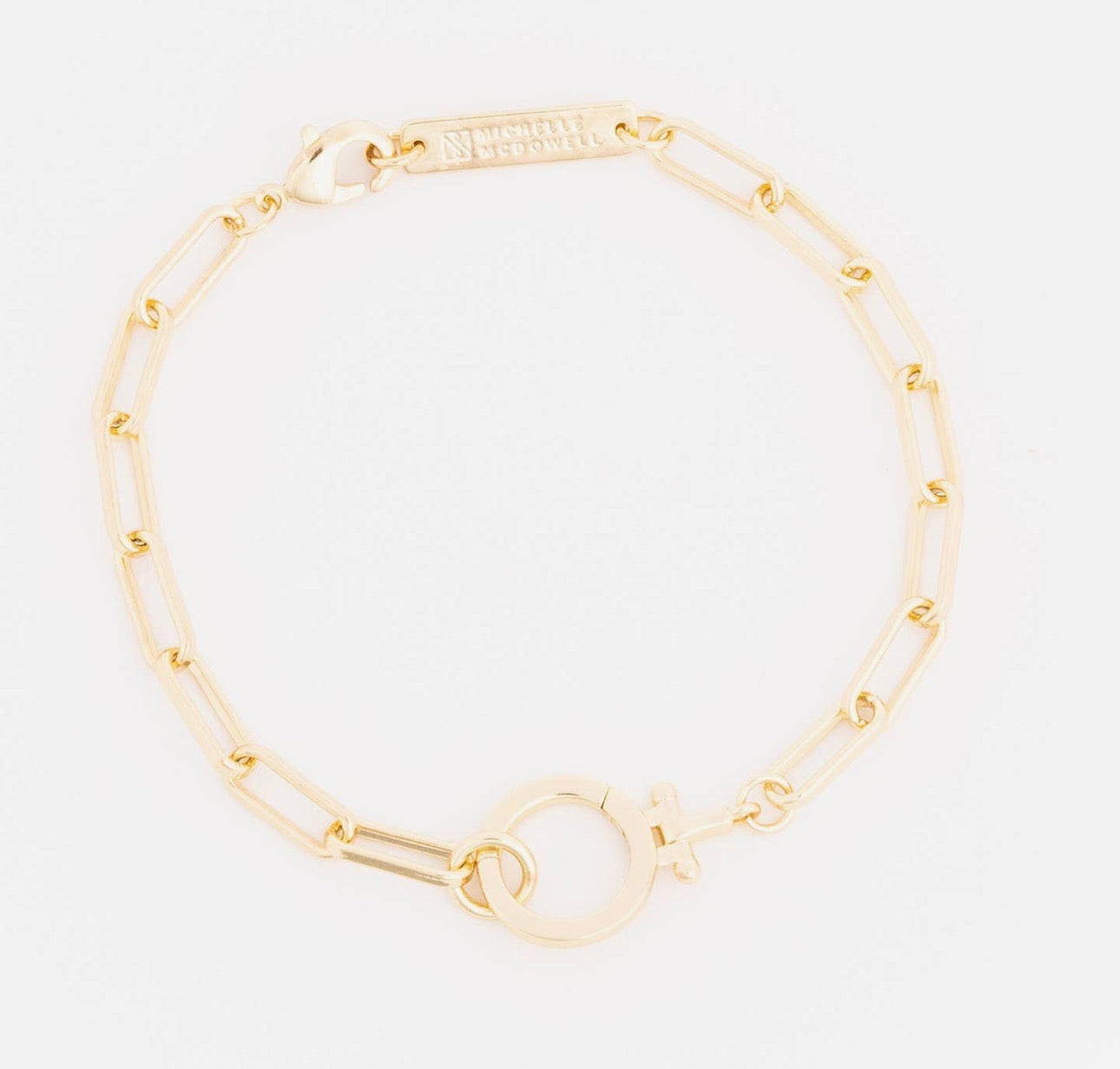 Gold Thea Char Bracelet- Slide On