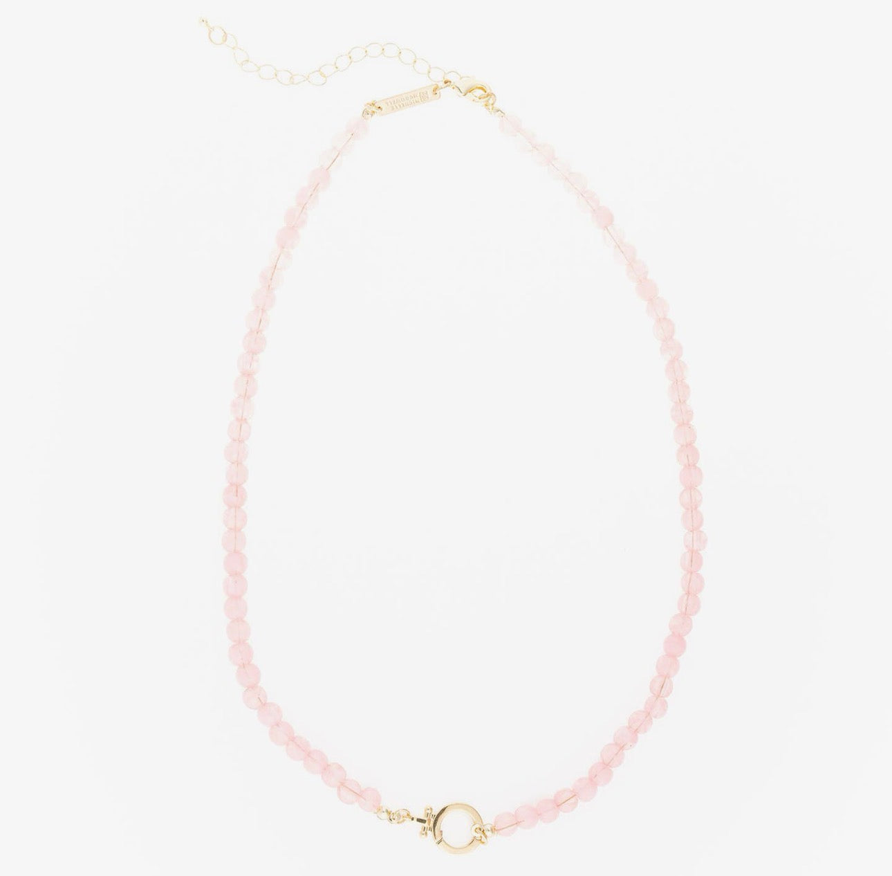 Pink Thea Charm Necklace- Slide On