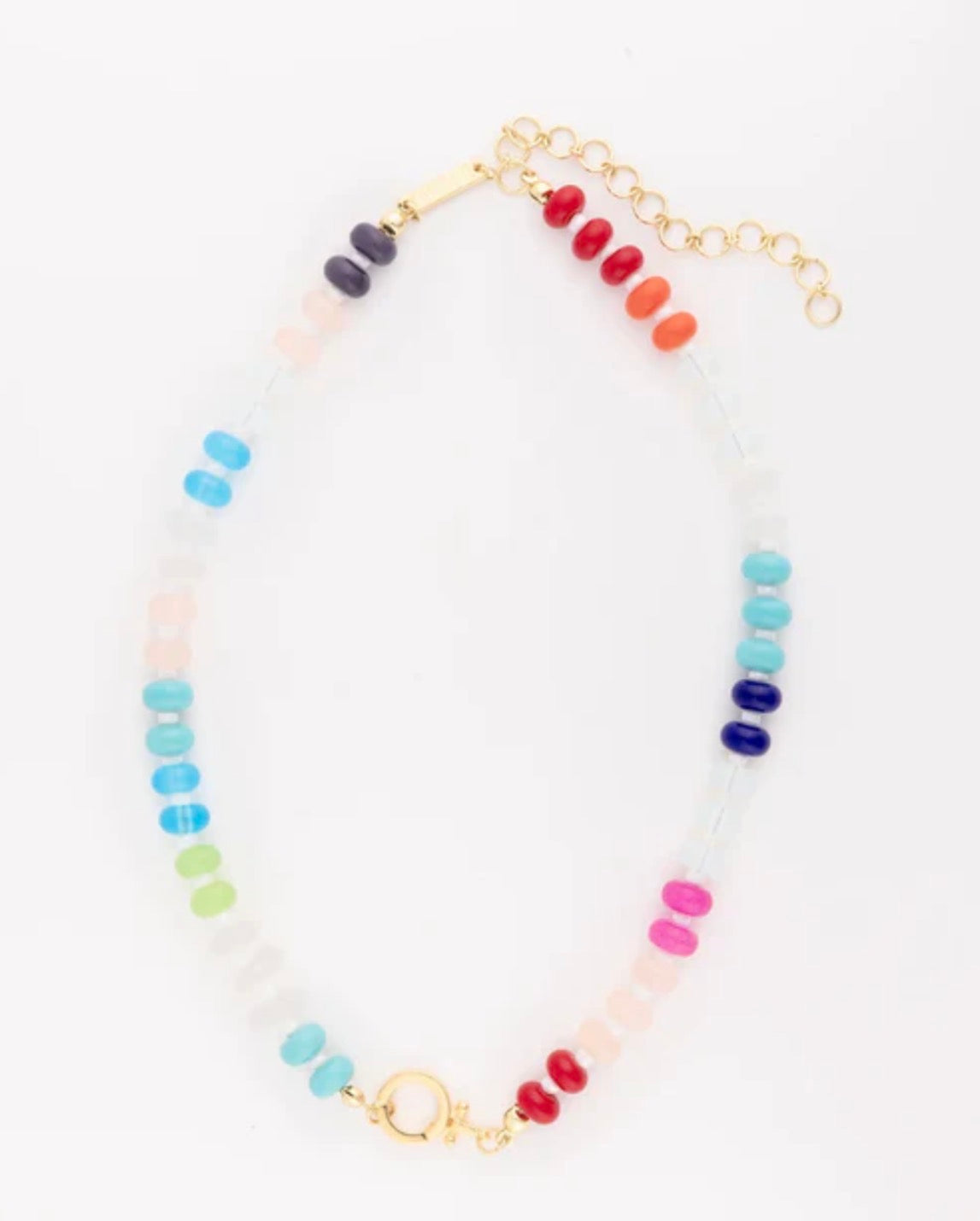 Multi Thea Charm Necklace- Slide On
