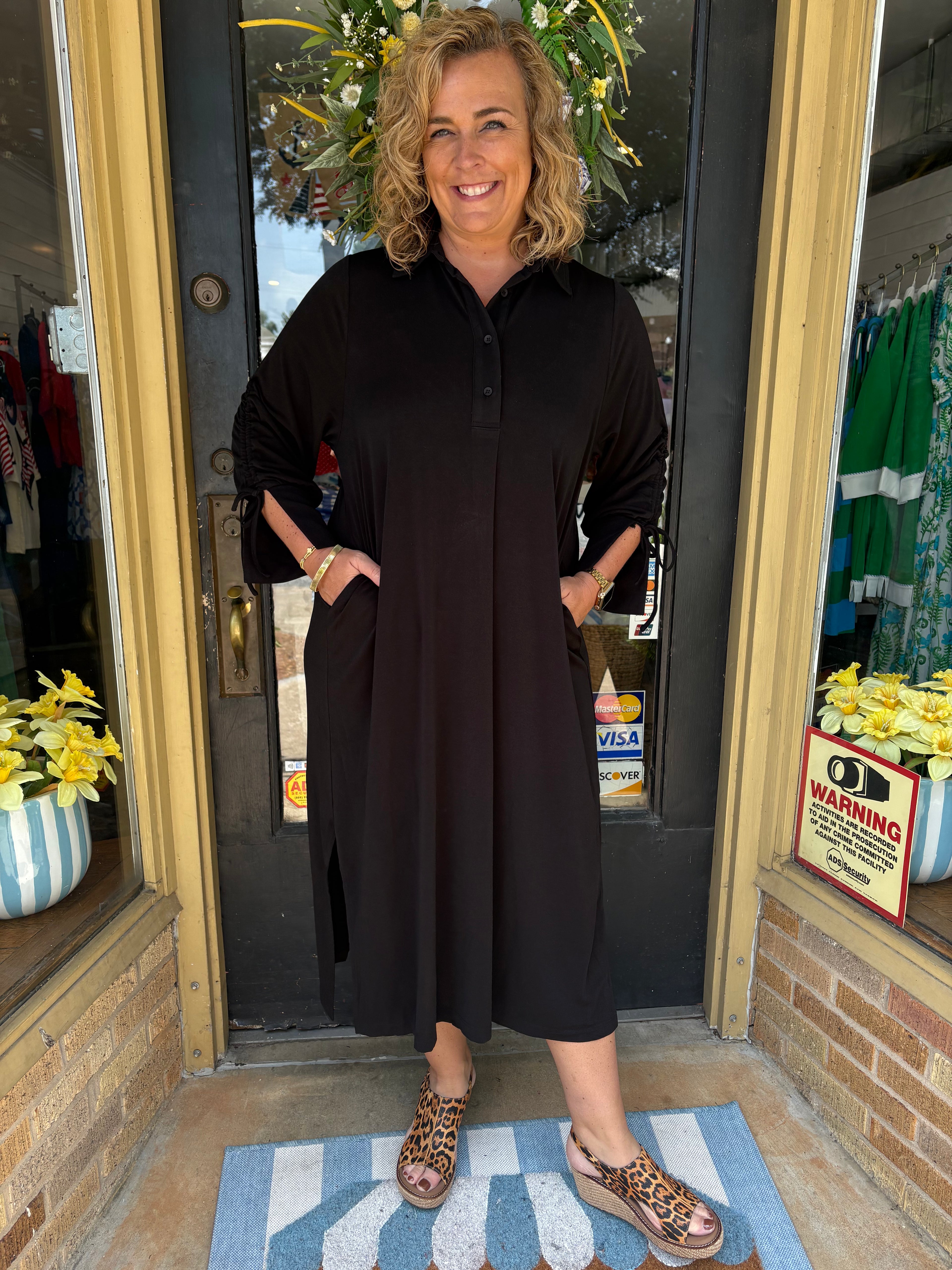 Midnight Stroll Dress- Black