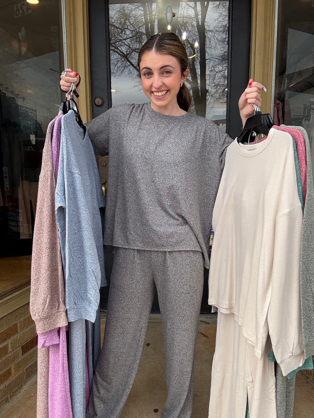 Soft Melange Set Top/ Top Only