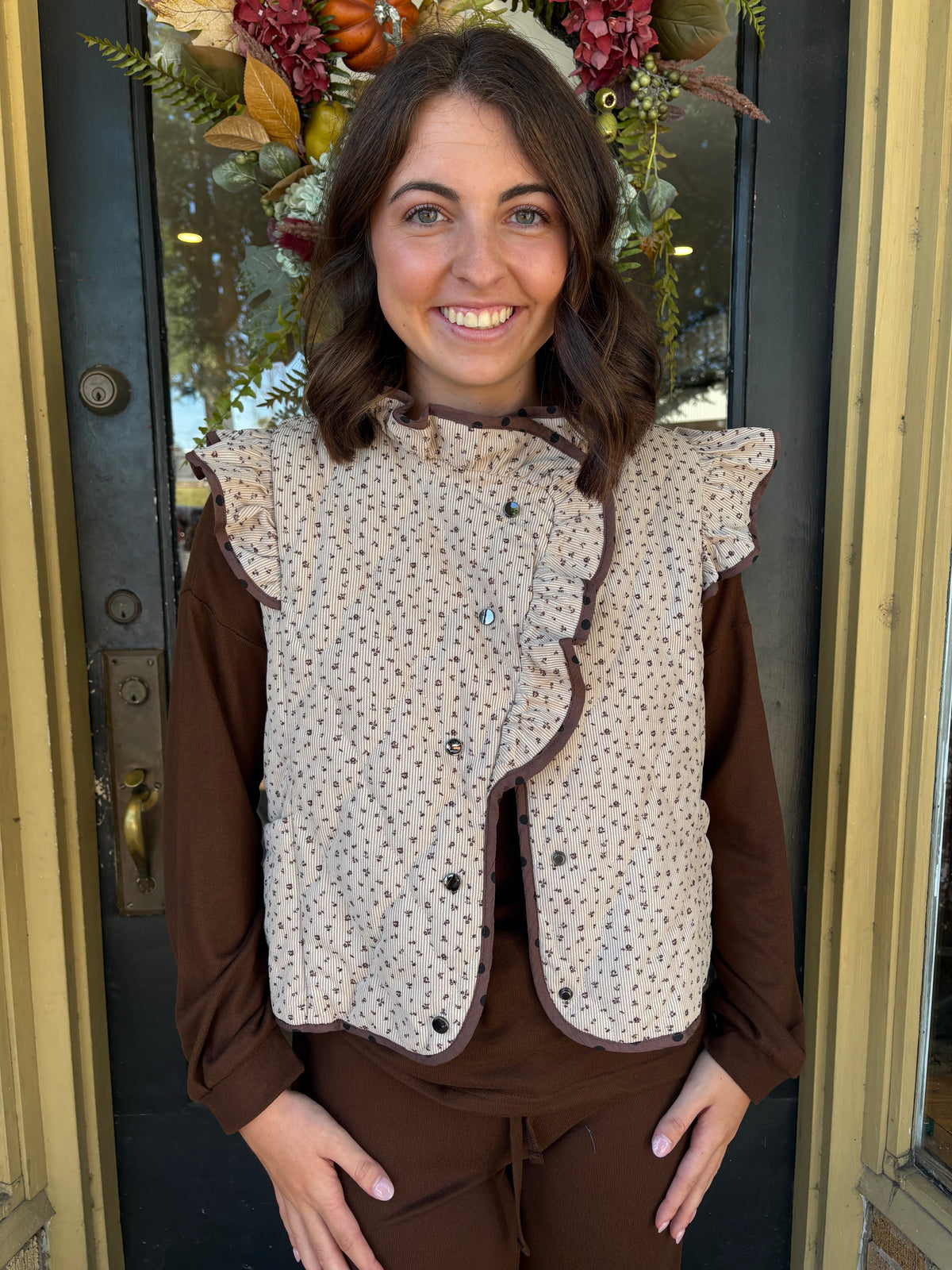 Cocoa + Dot Reversible Vest