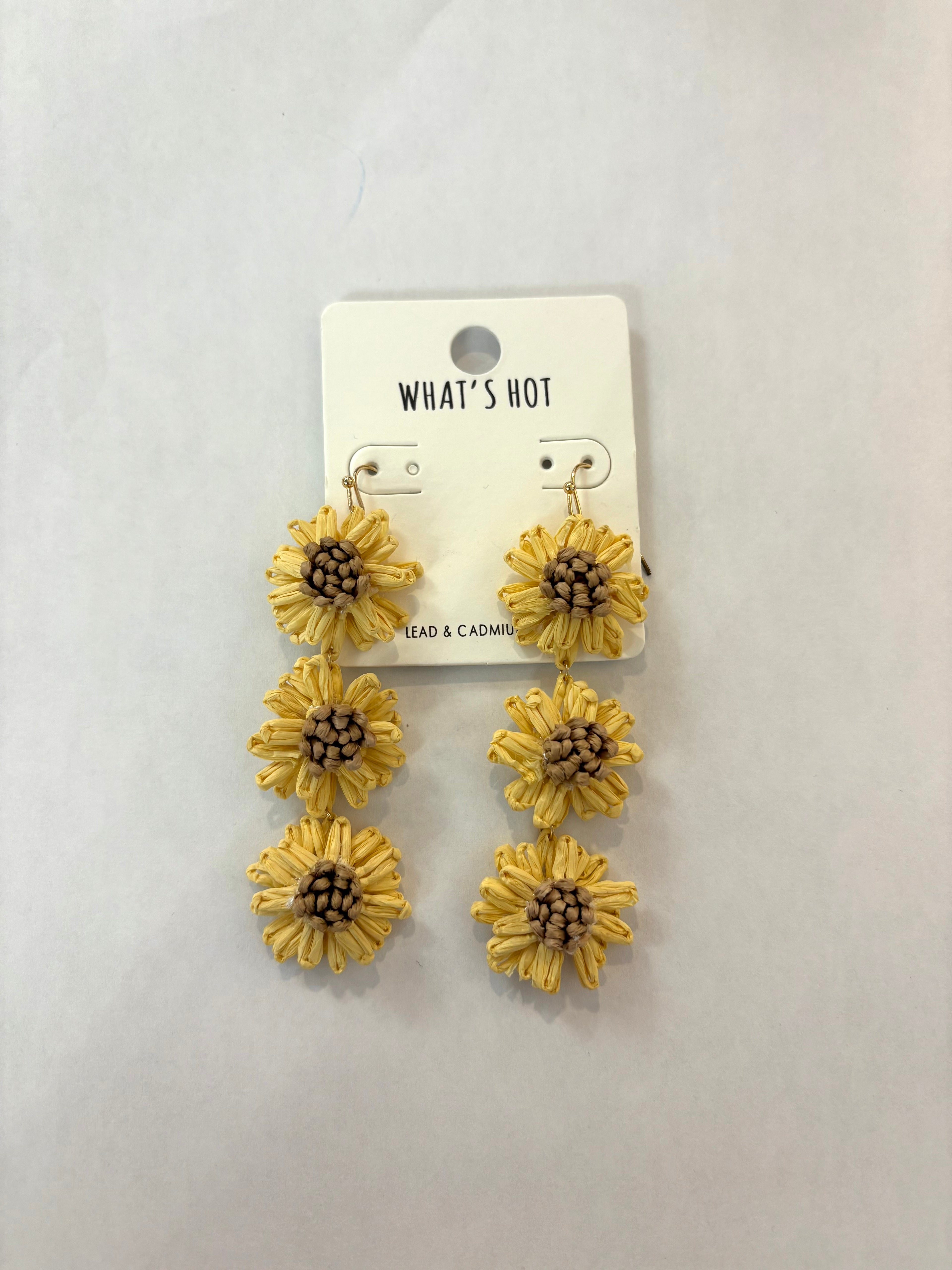 Sunflower Drop Earrings