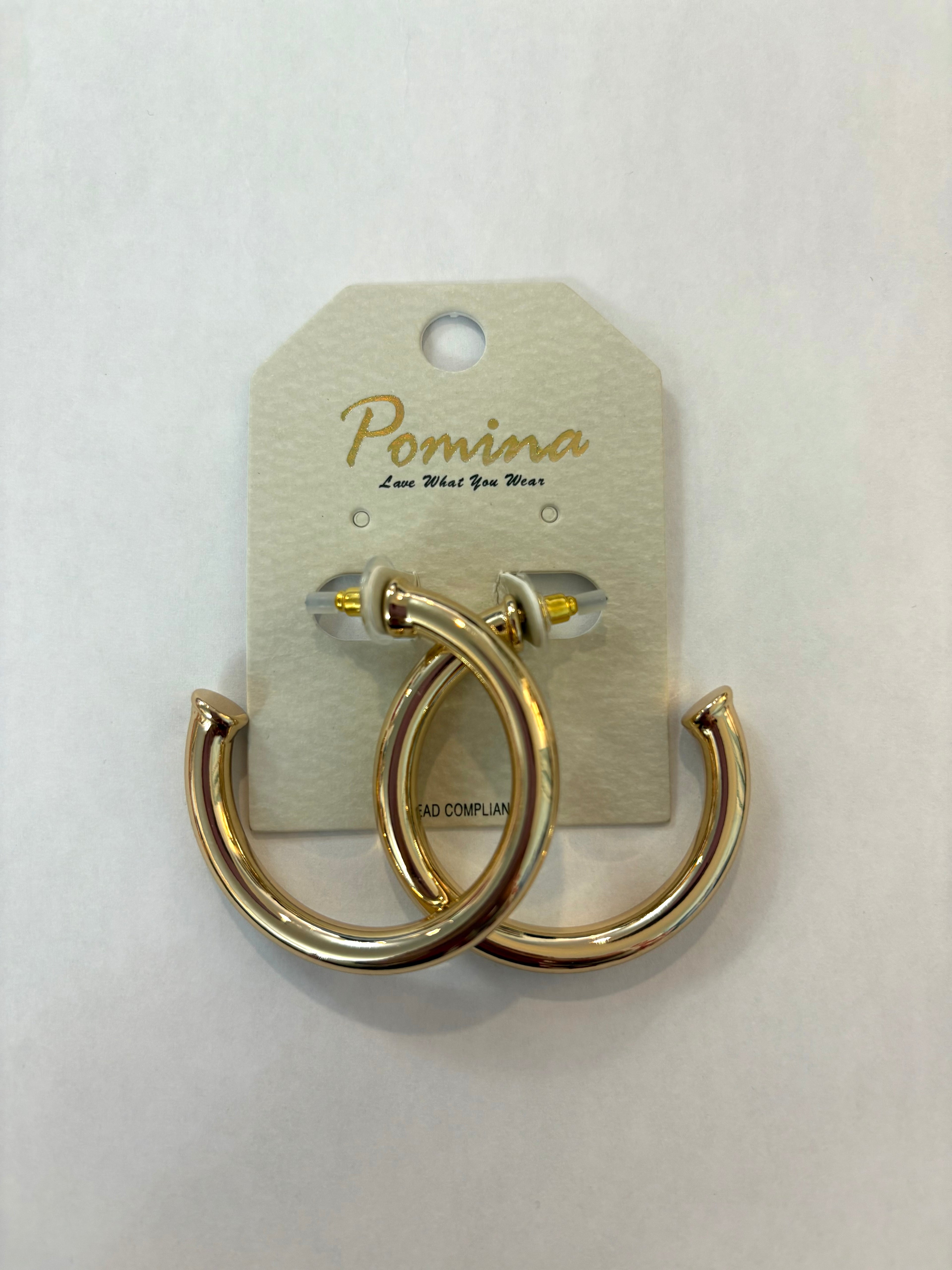 1.75" Gold Hoops