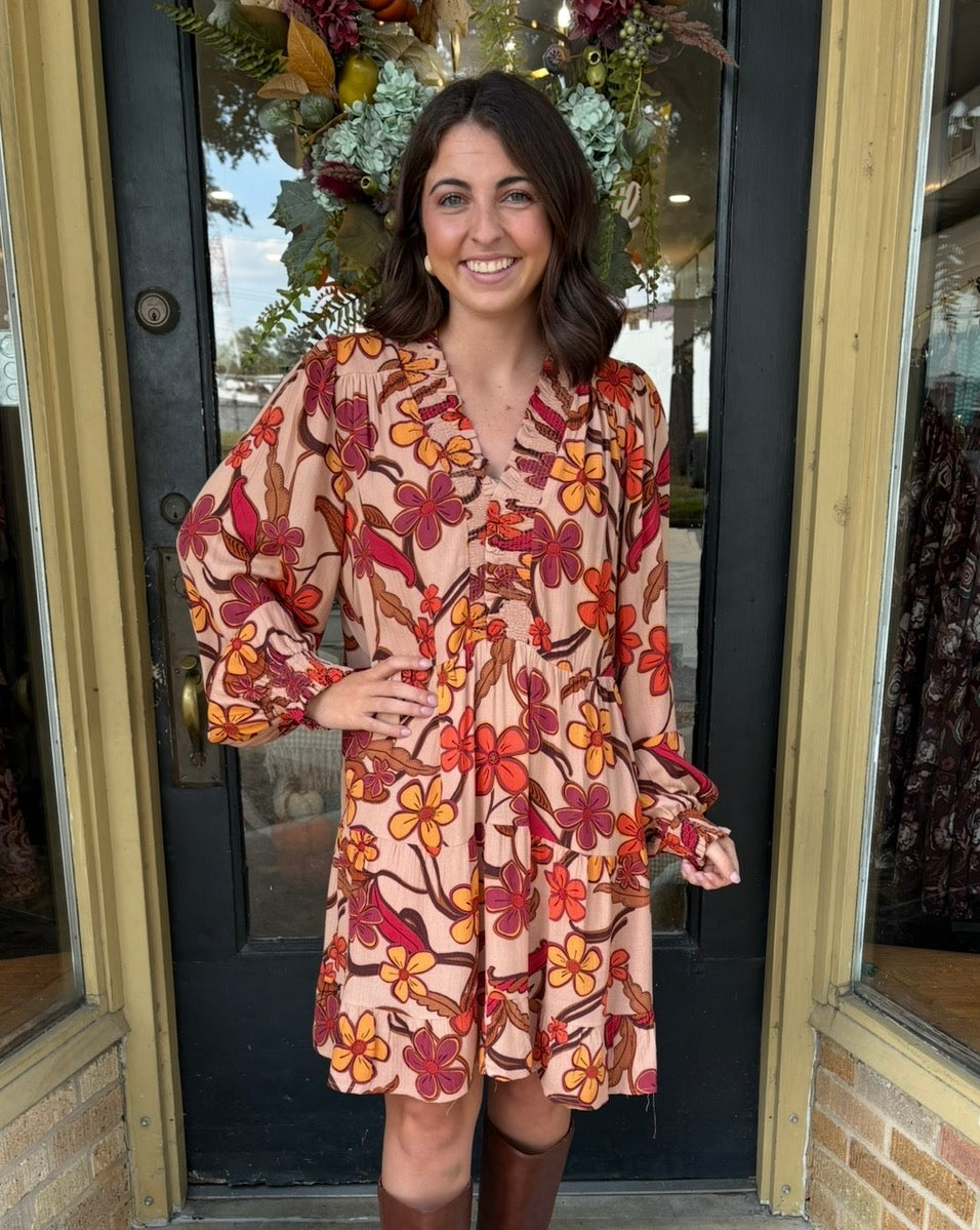 Burnt Autumn Dress
