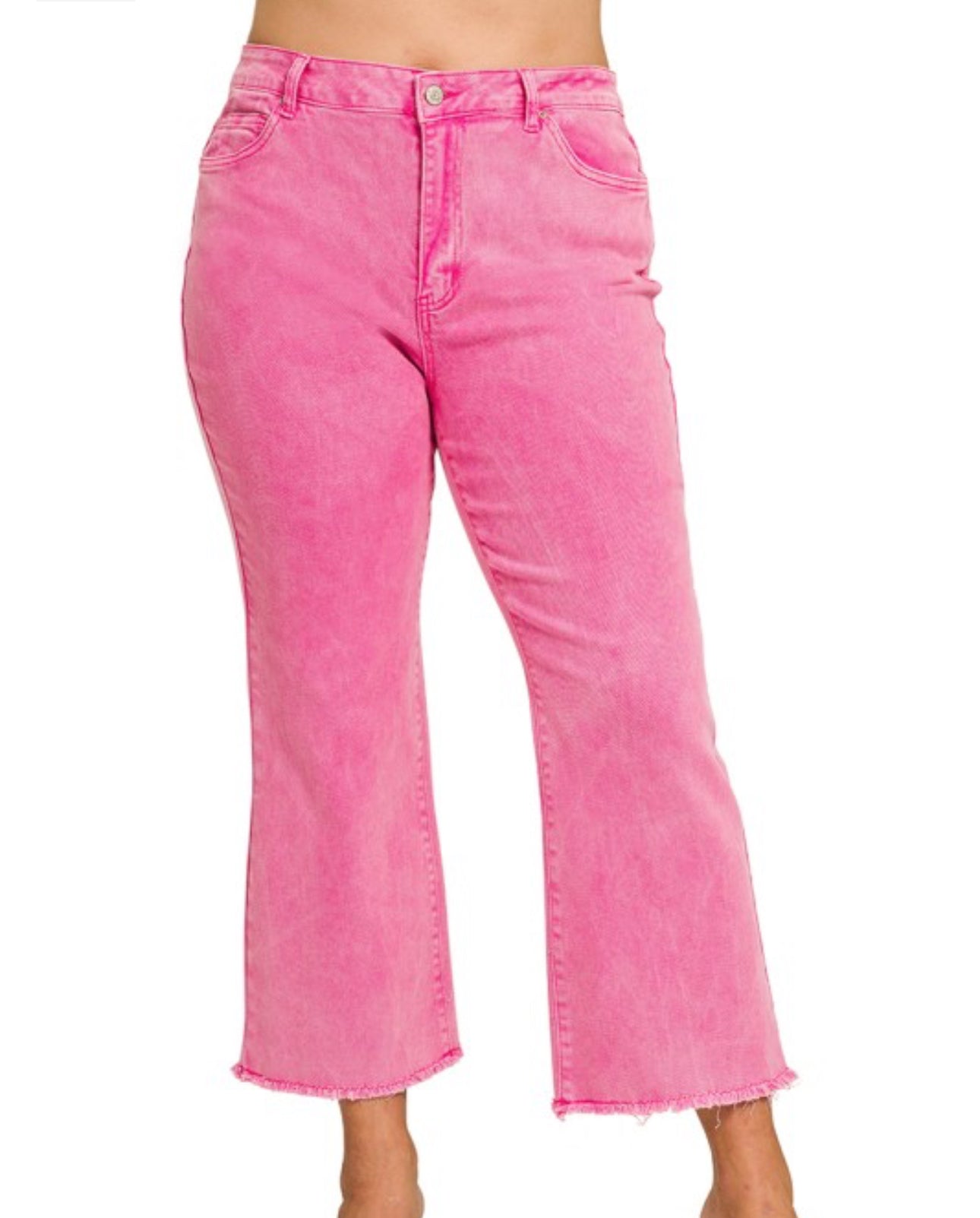 Plus Hot Pink Bootcut Pants