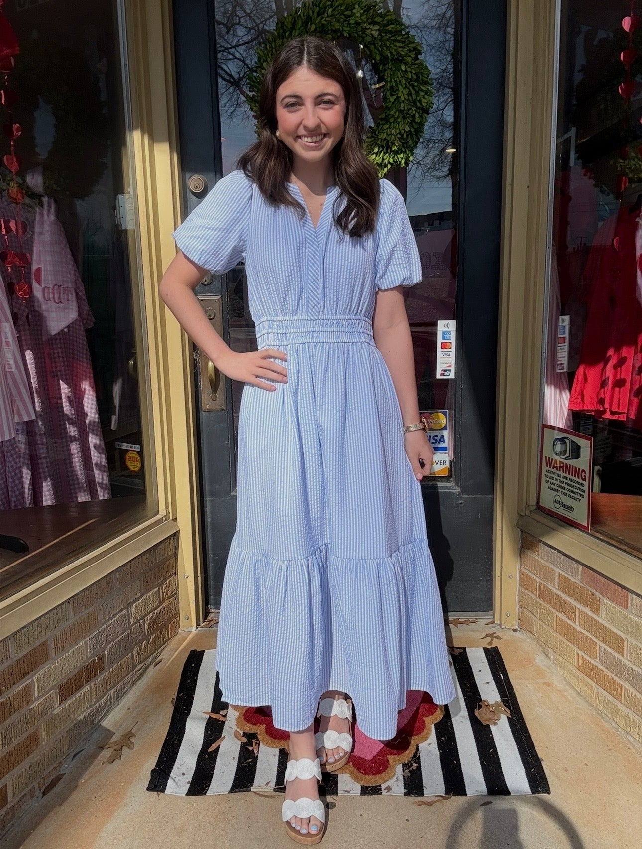 Mary Square Tracy Stripe Dress