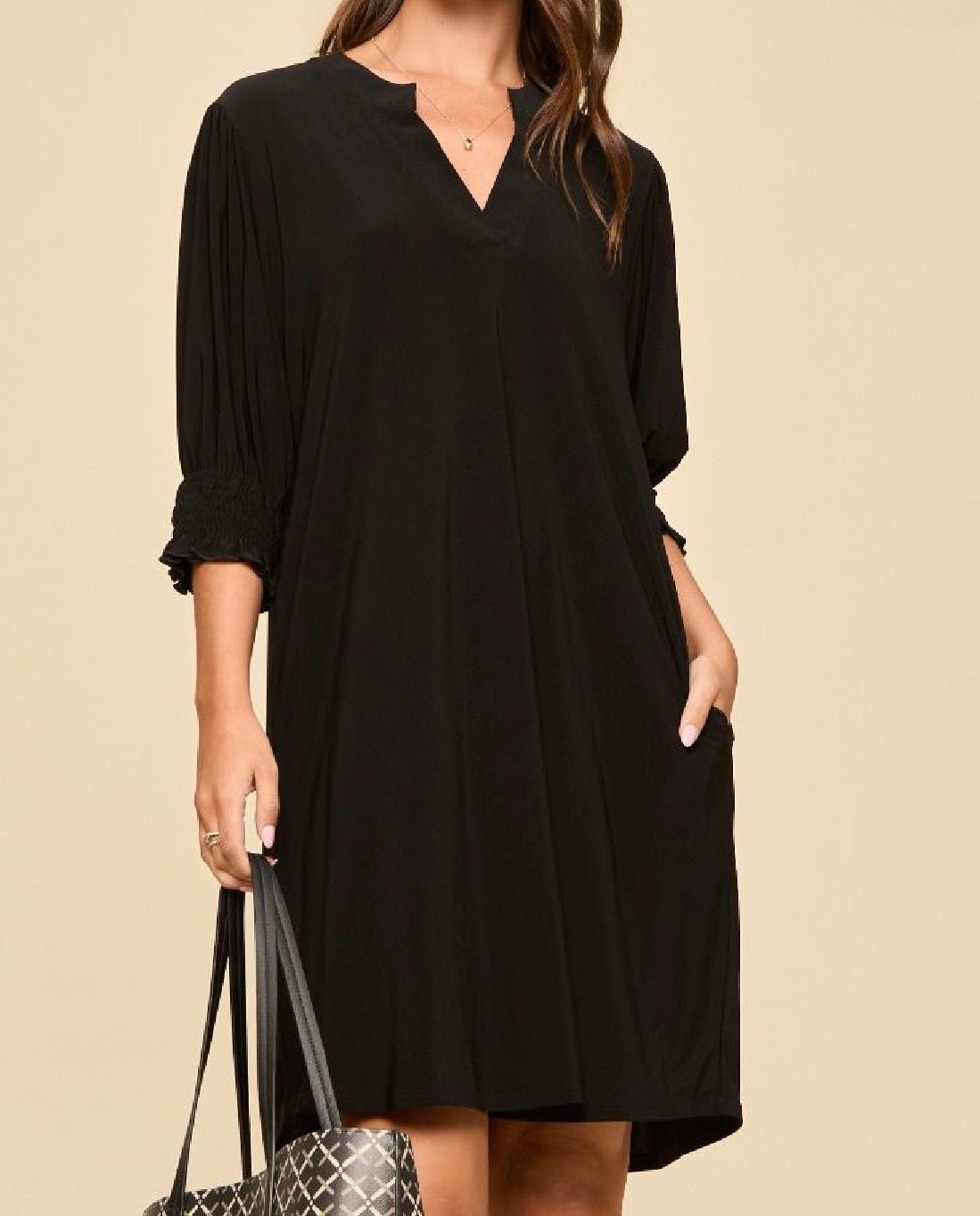 Black Shirt Dress