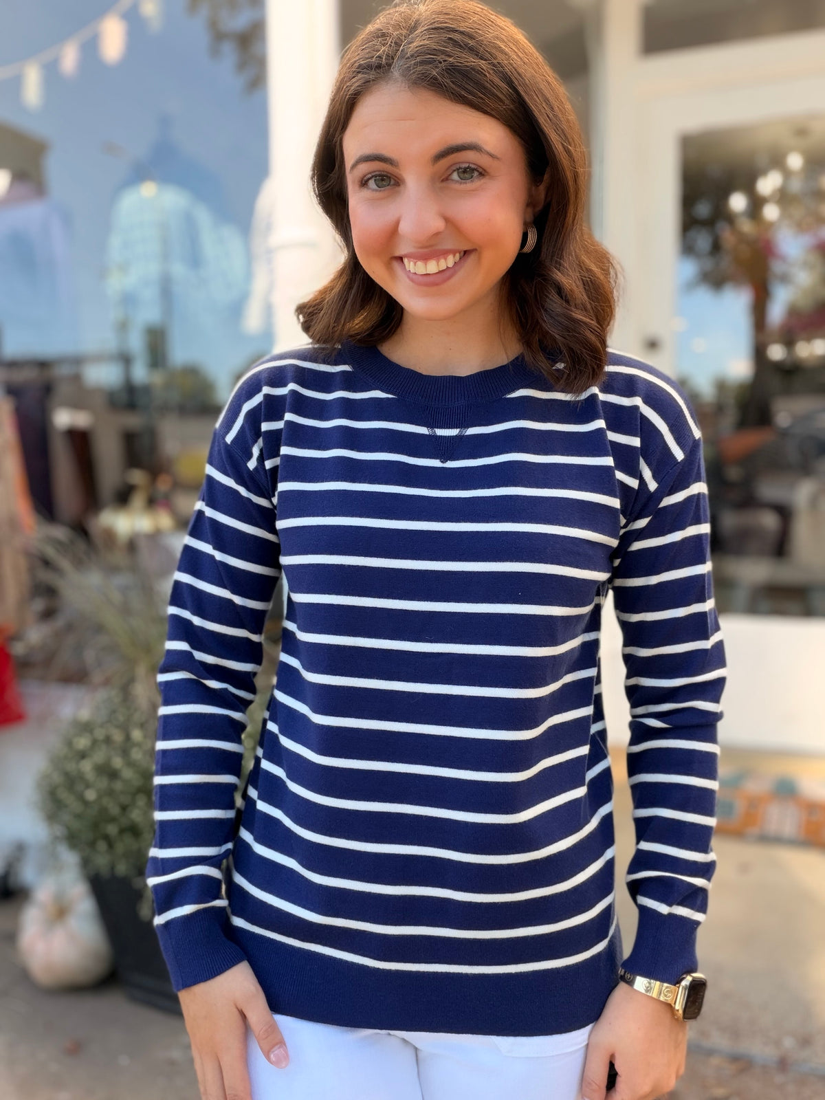 Navy Days Sweater