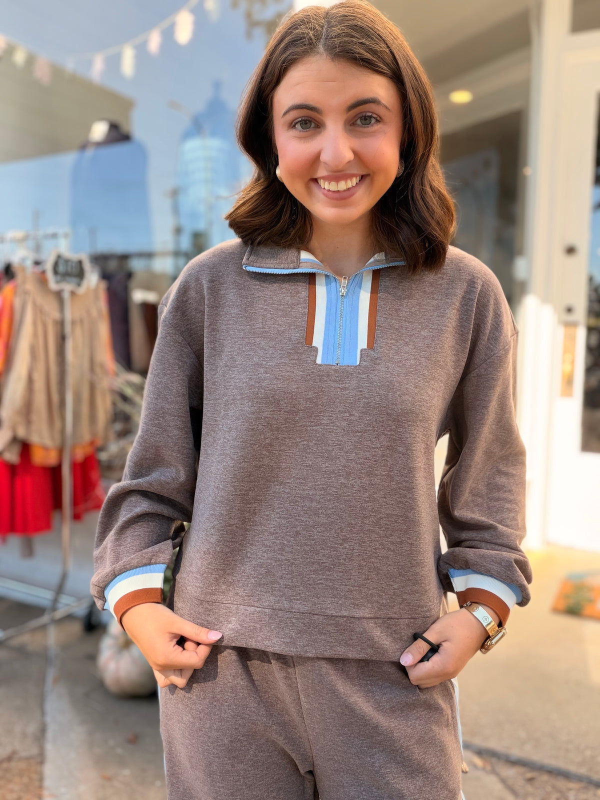 Better Together Set Top- Brown