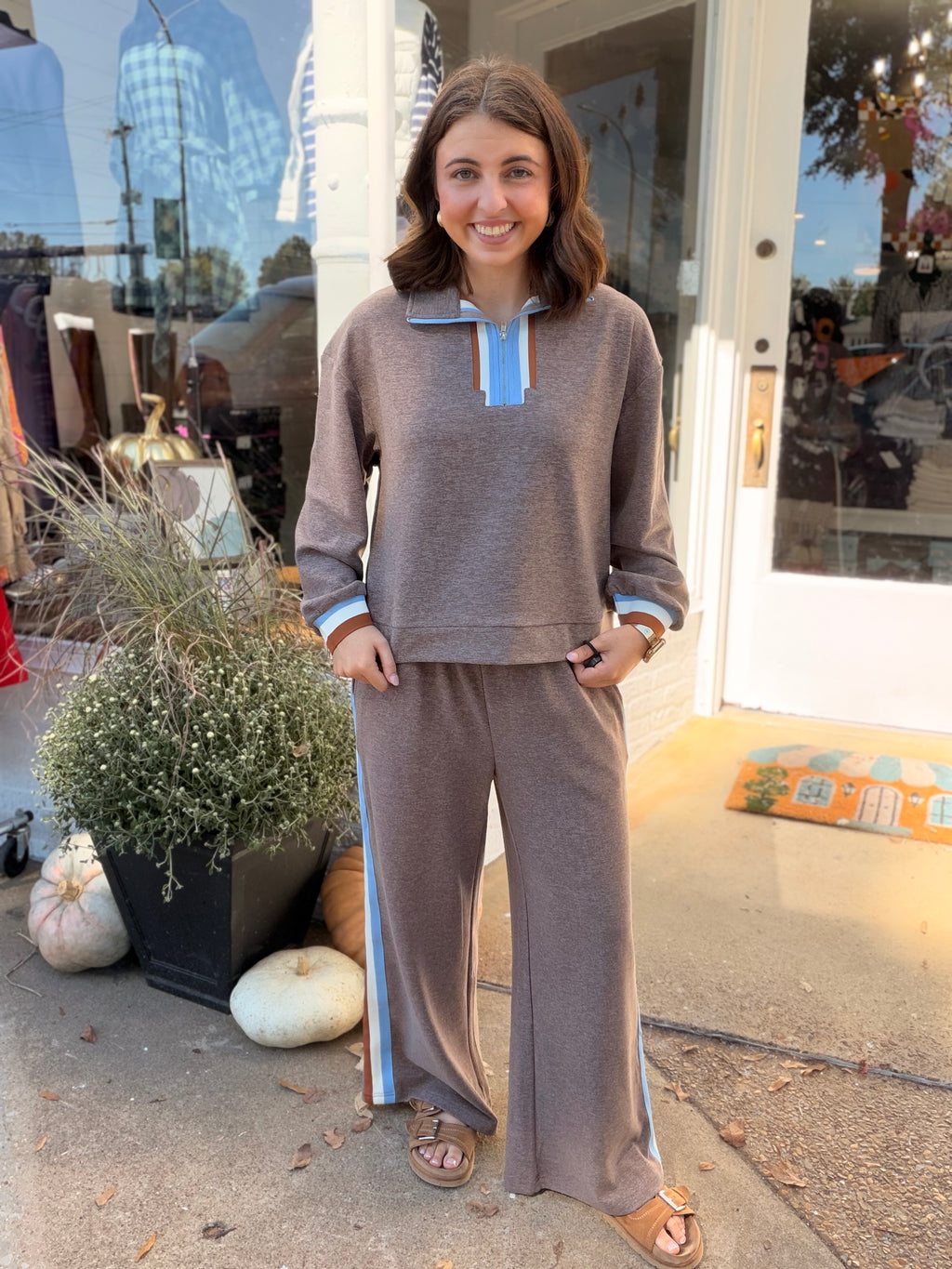 Better Together Set Top- Brown