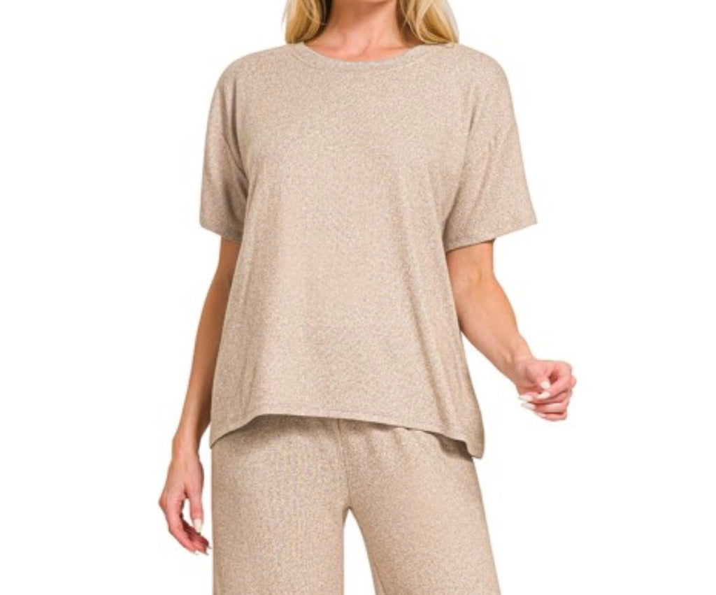 Soft Melange Set Tee