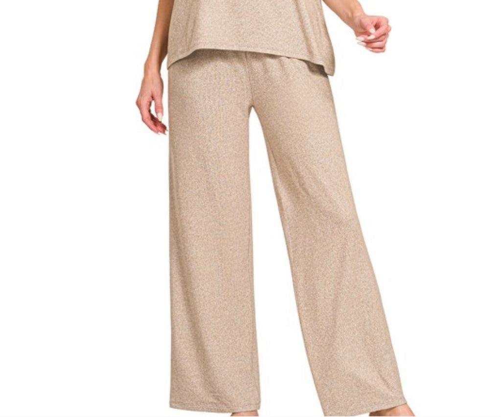 Soft Melange Set Pants- Pants Only