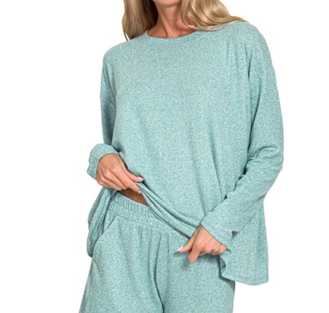 Soft Melange Set Top- Top Only