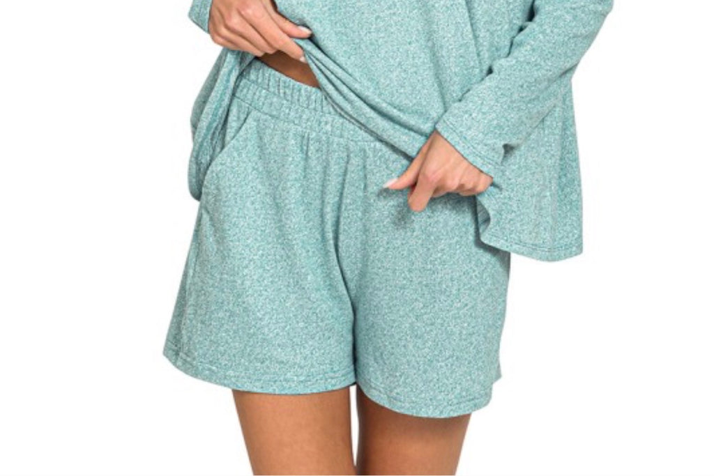 Soft Melange Set Shorts-Shorts Only