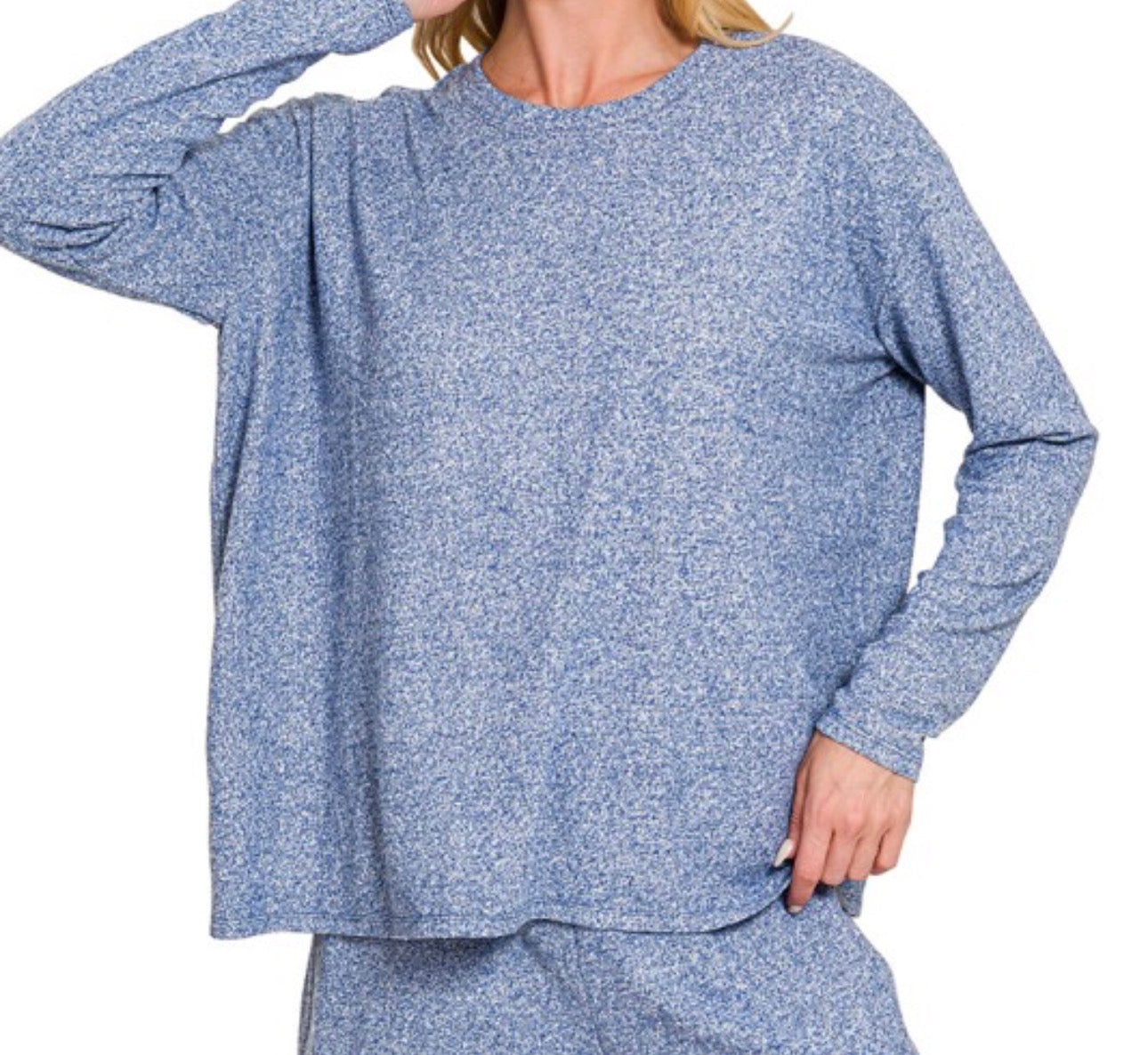 Soft Melange Set Top- Top Only