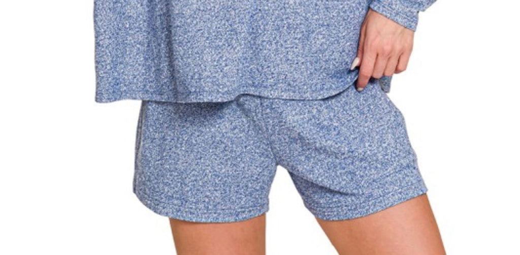 Soft Melange Set Shorts-Shorts Only