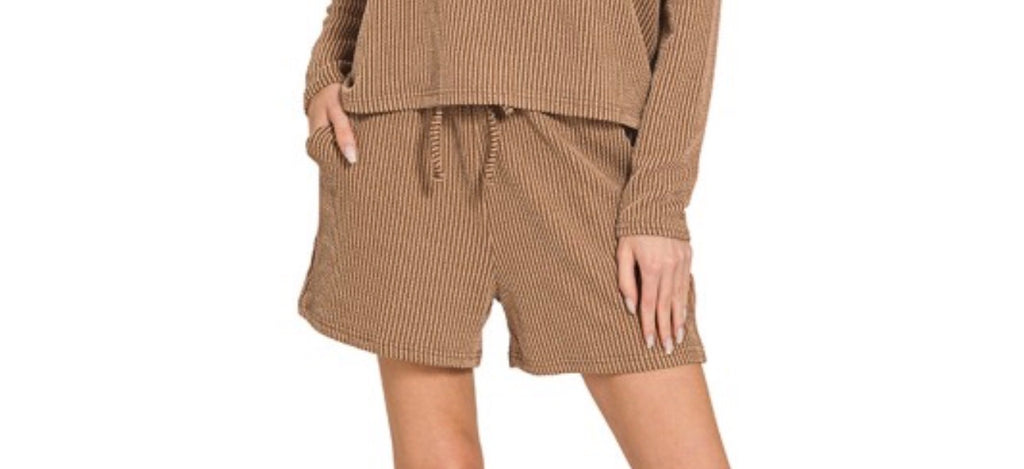 Ribbed Set Shorts- Shorts Only