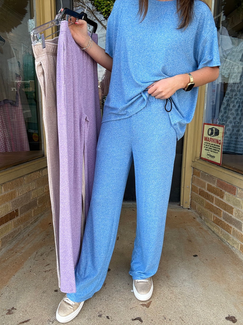 Soft Melange Set Pants- Pants Only