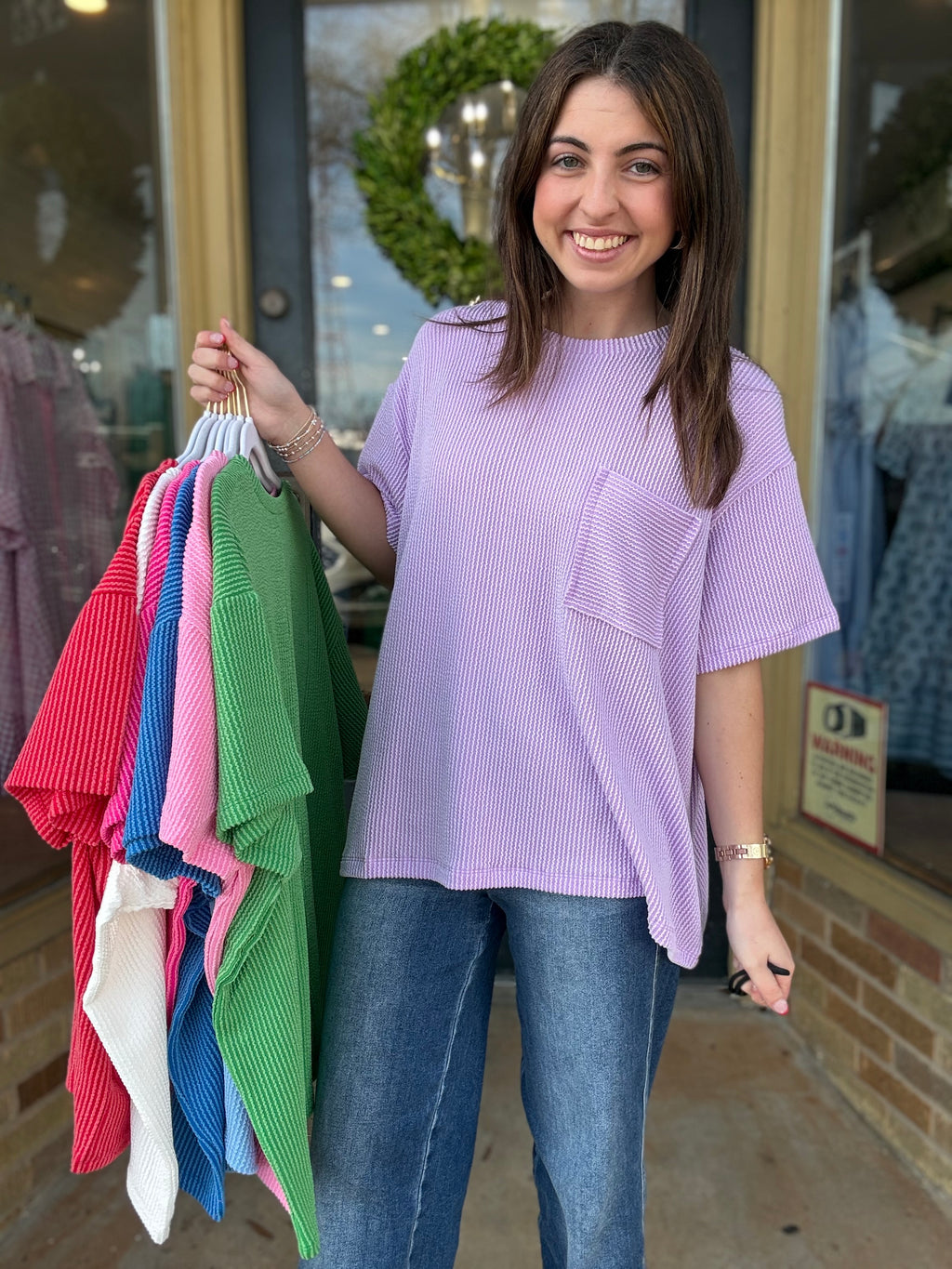 Ribbed Pocket Tee