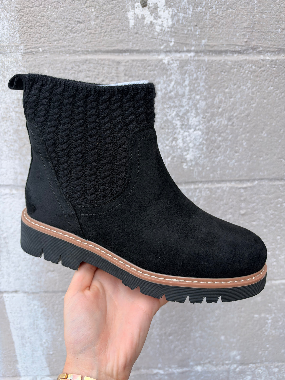 Corkys Keep Me Warm Boot- Black Suede