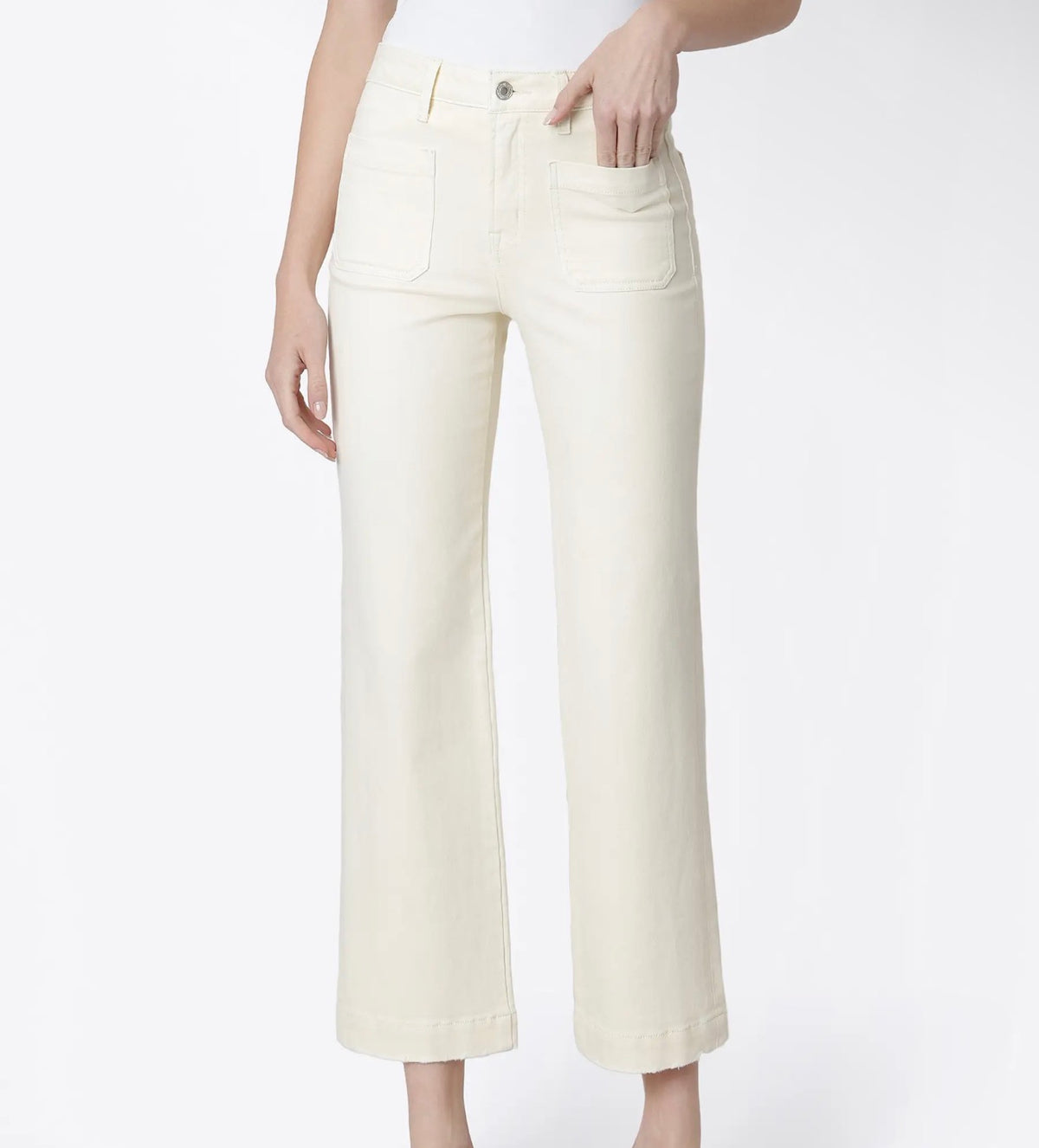 Vervet Simply Slim Jeans- Cream