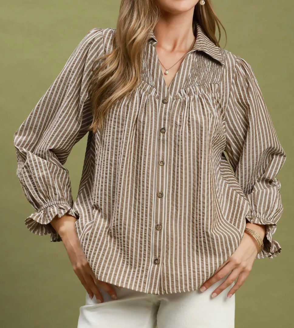 Toasted Stripes Blouse