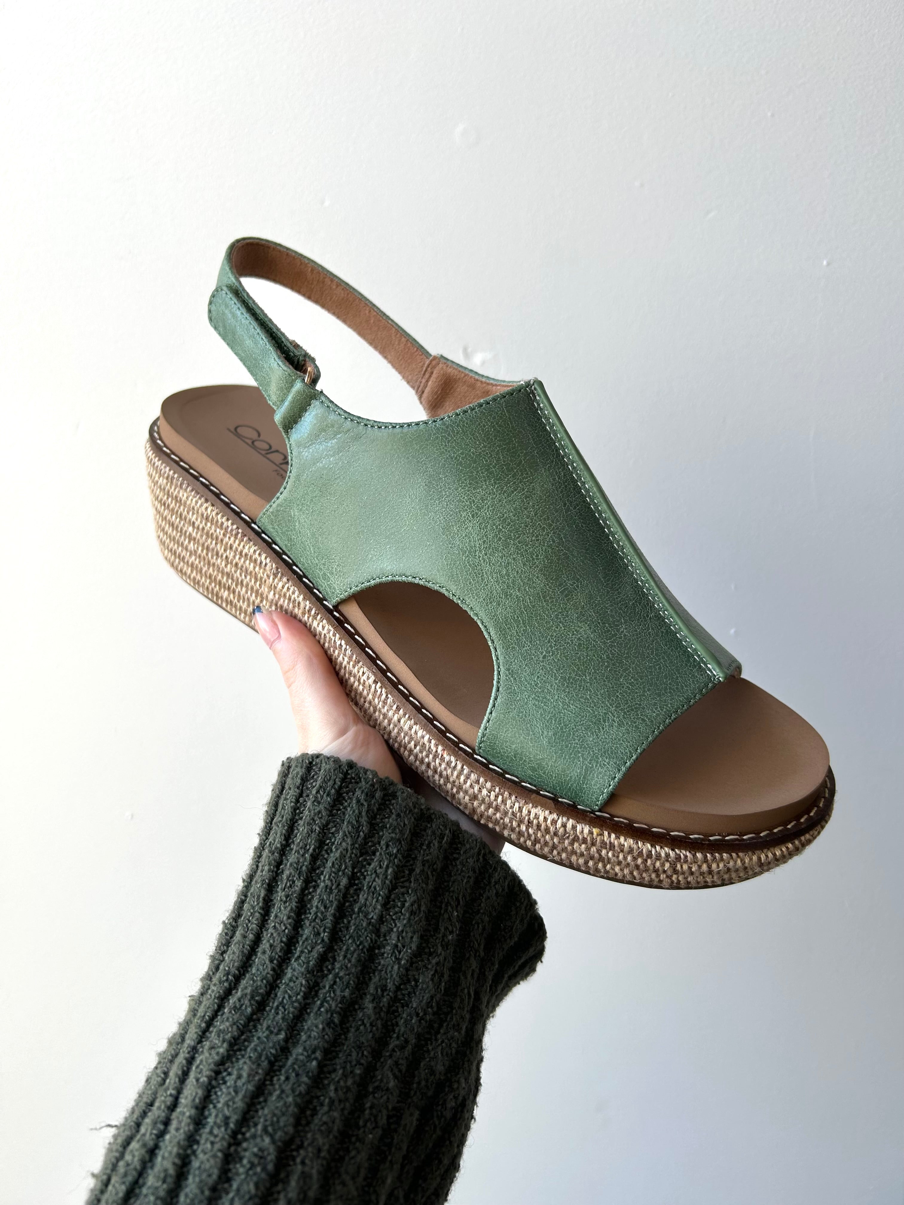 Corkys Green Leaf Wedge- Volta II