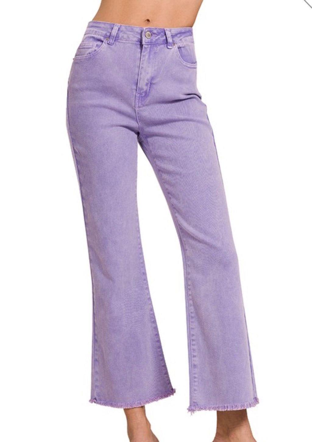 Lavender Bootcut Pants